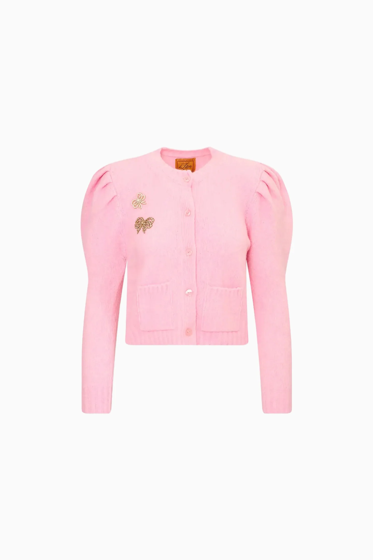 Le Lion Girls Puff Sleeve Laurita Schleifen-Cardigan