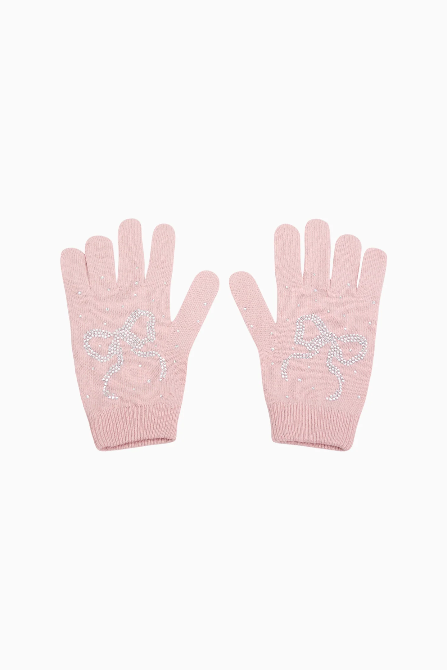Coline Strass-Band Wolle-Mix-Handschuhe