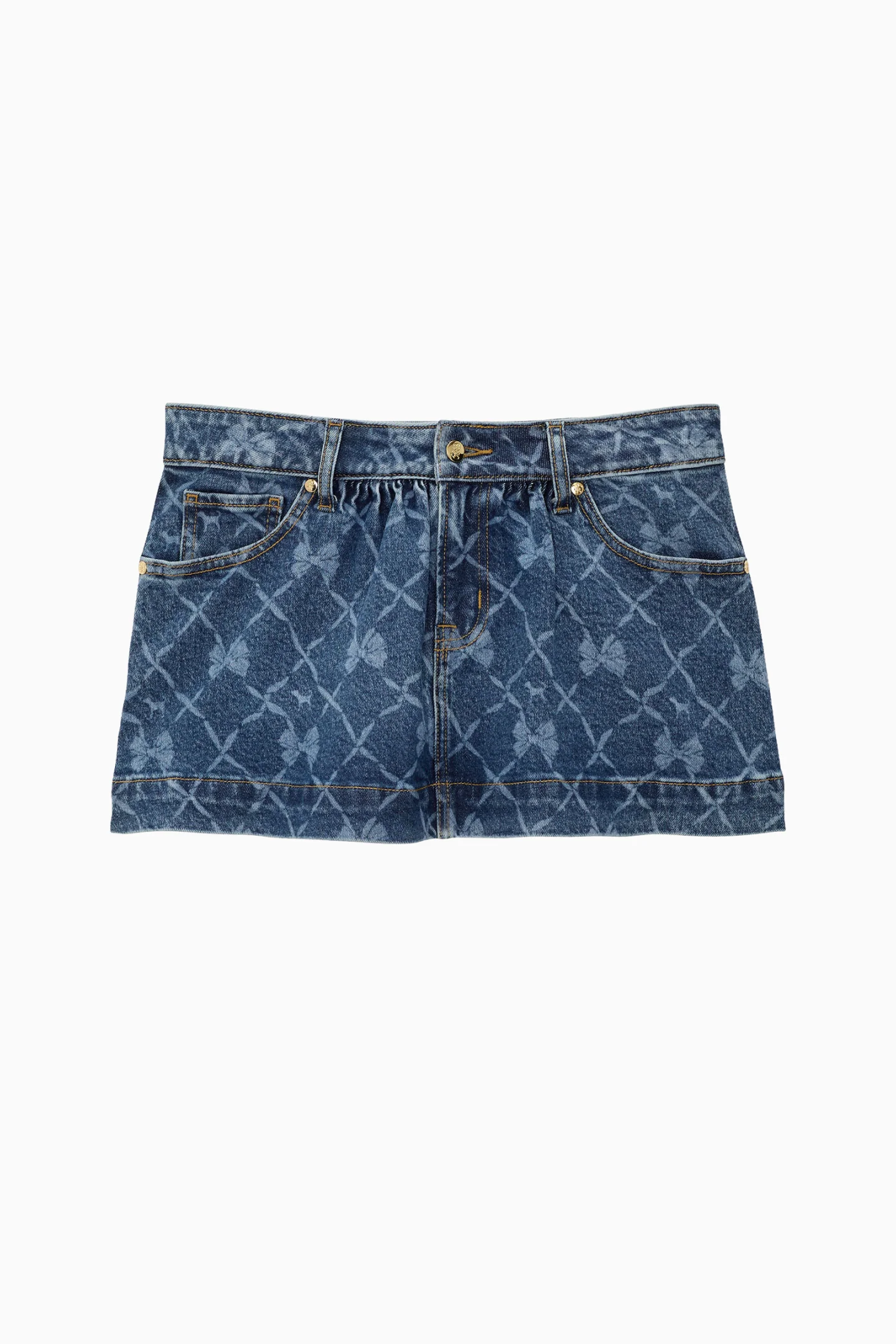 PINK x LoveShackFancy Jeansrock