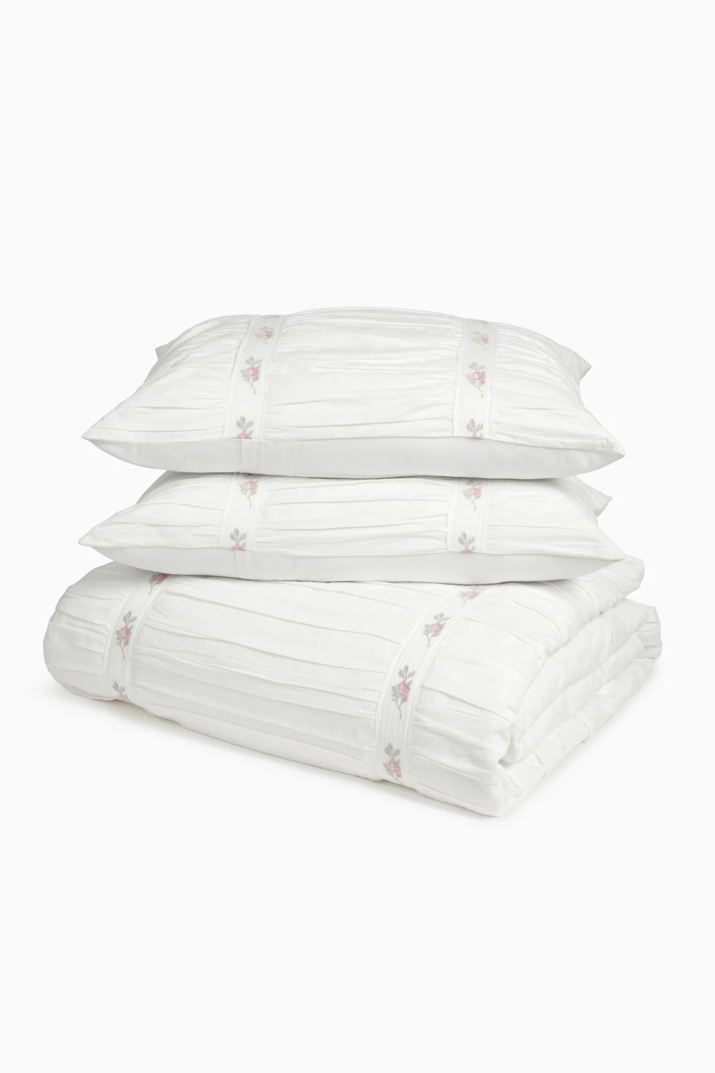 Ewig verliebt besticktes Duvet-Bezug- und Kissenbezug-Set