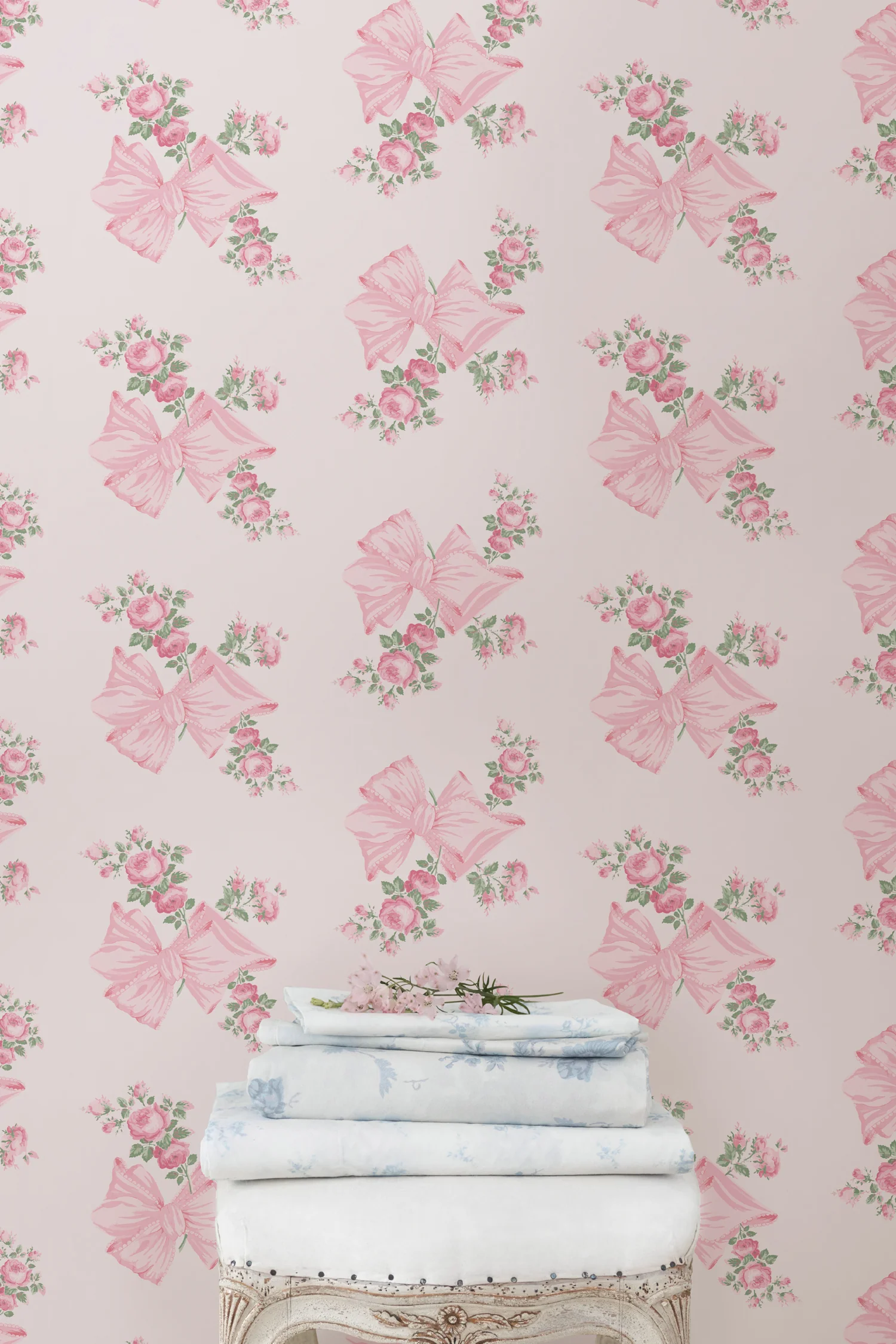 Rosa Beaux Pink Mint Standard Tapete