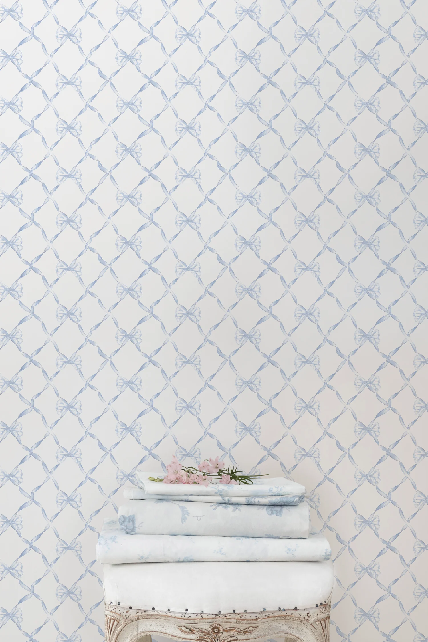 Baby Bow Blau Bella Standard Tapete