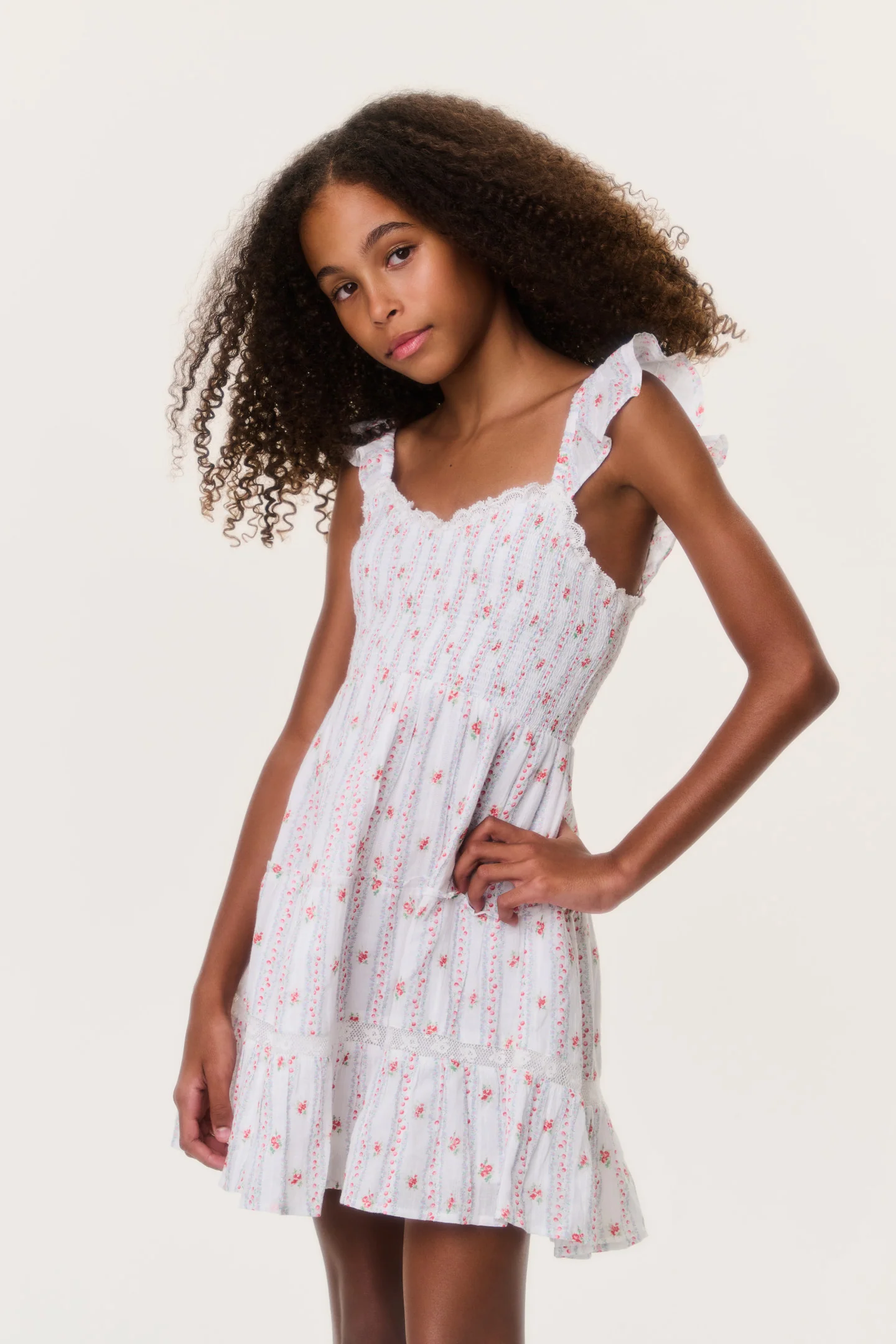 Tween Cherry Stripe Avenora Kleid