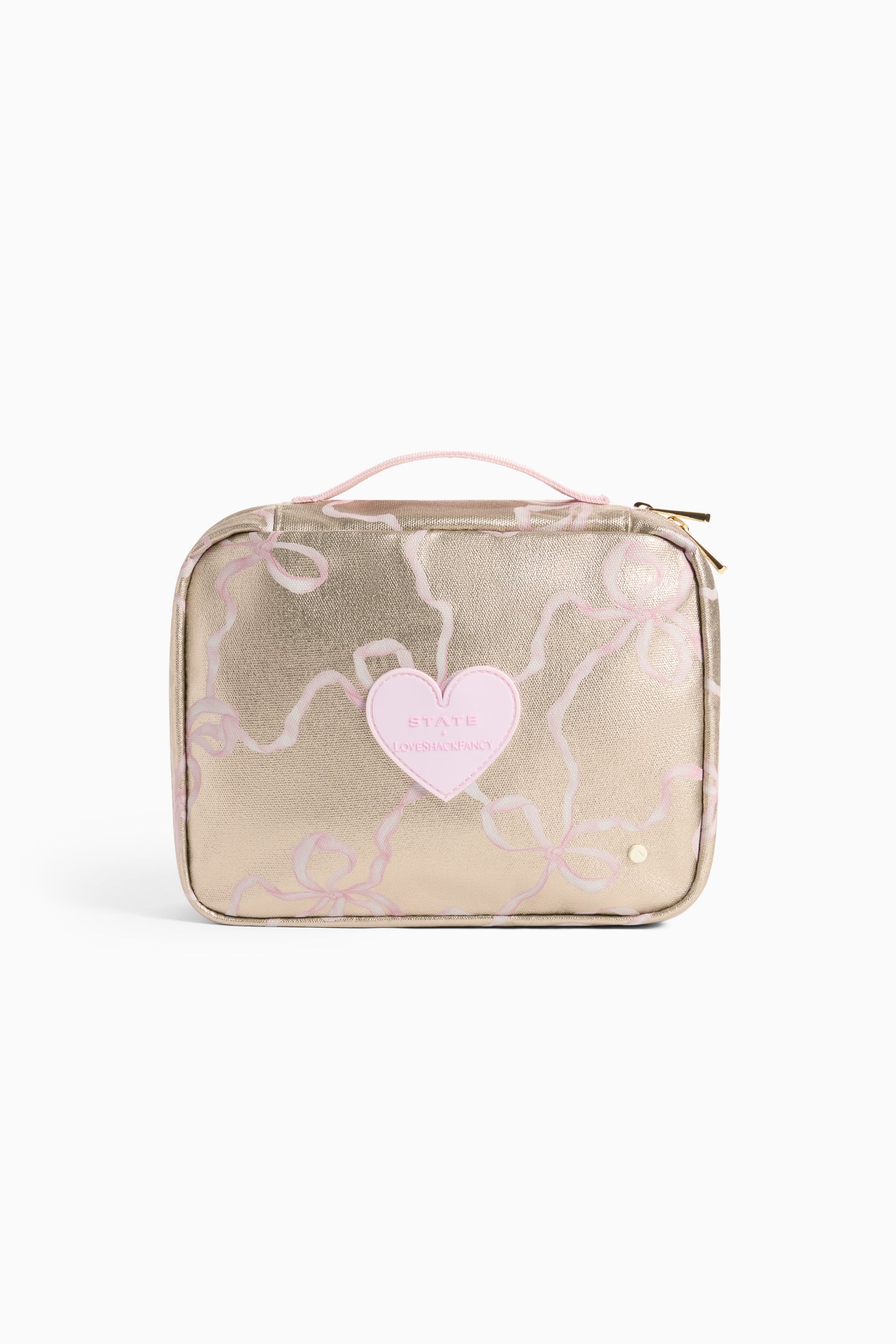STATE x LoveShackFancy Gold Benson Reise-Toilettenset