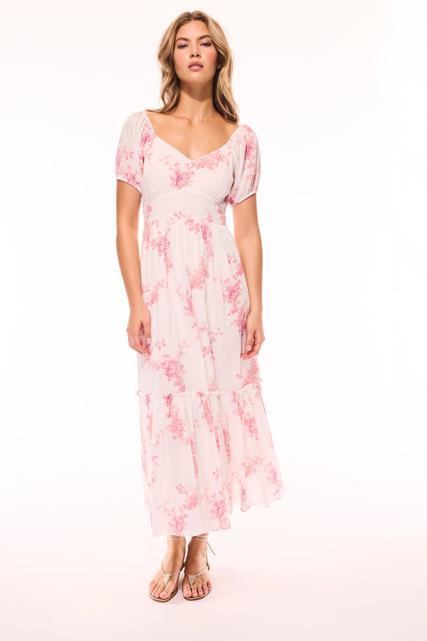 Angie Upcycled Cotton Midi-Kleid