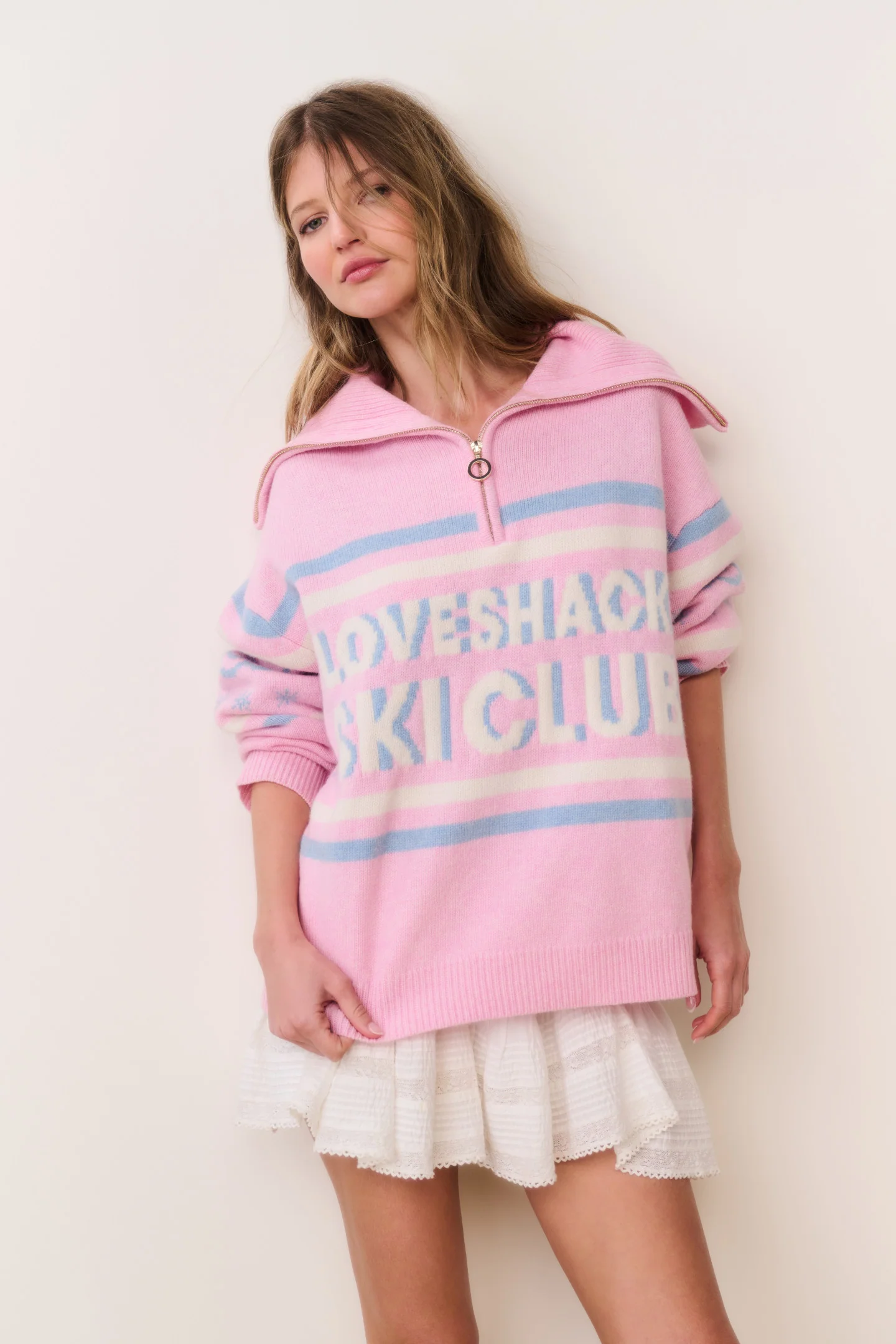 Mitsy Wool Ski Club Pullover