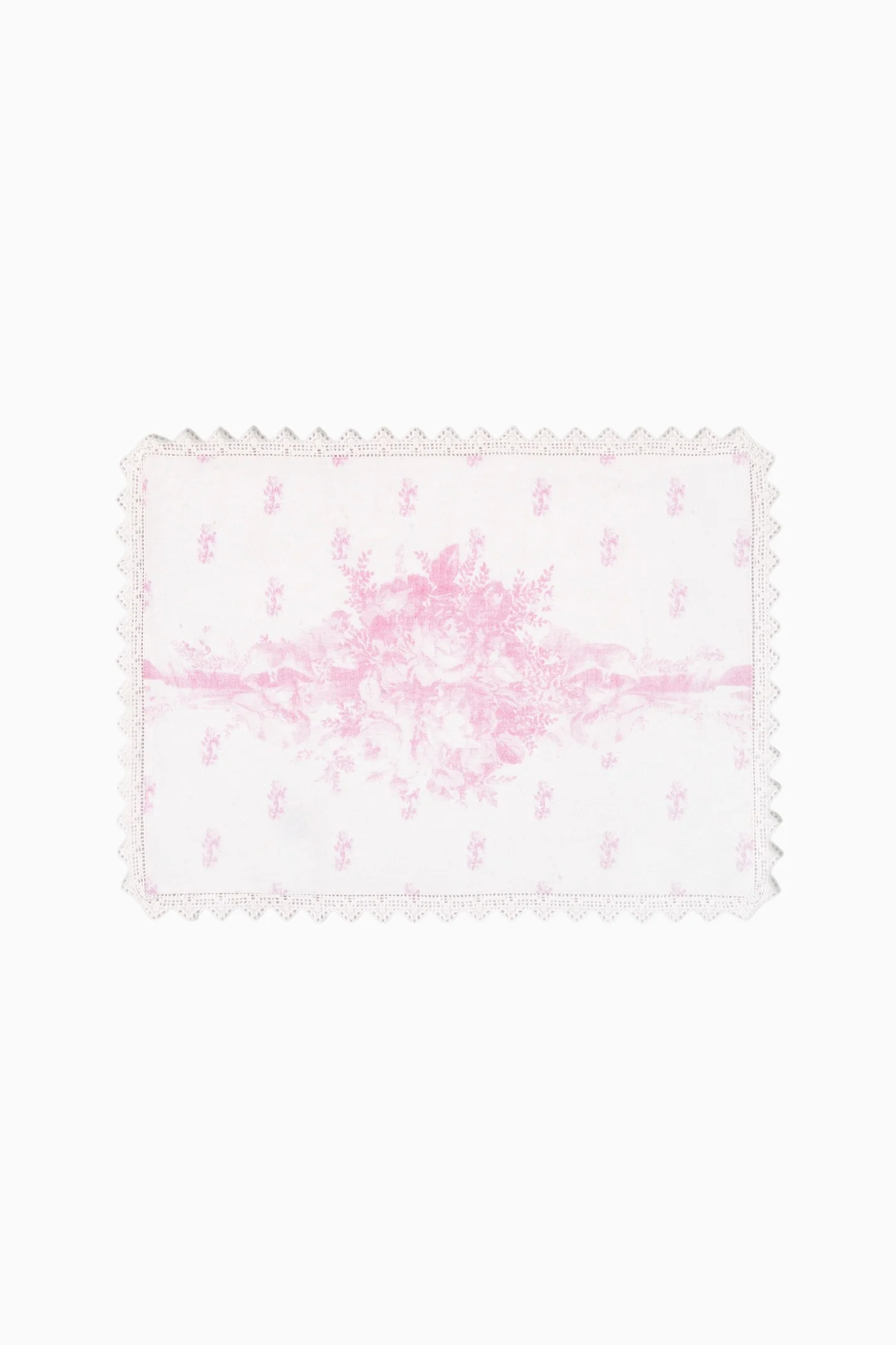 Bedruckter rosa viktorianischer Tischset - Set von 4