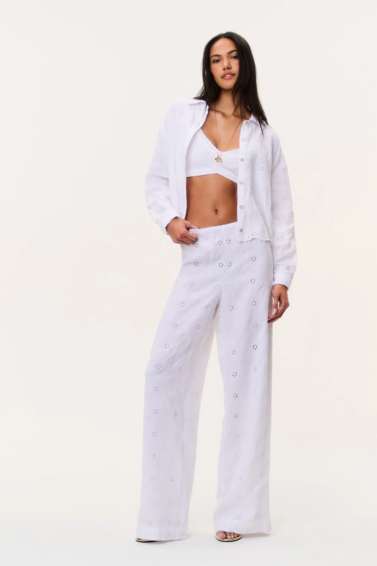 Cinna Eyelet-Linenhose