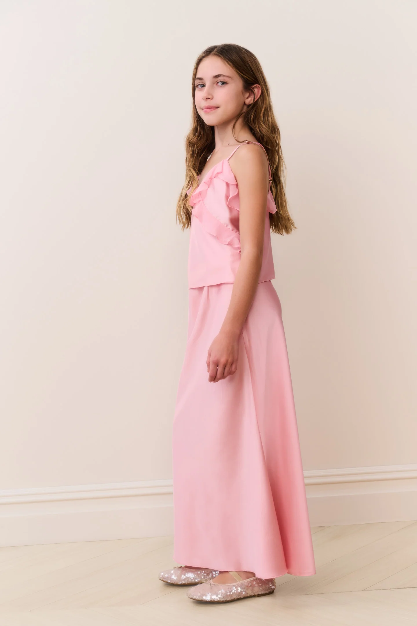 Tween Thyme Charmeuse Maxikleid