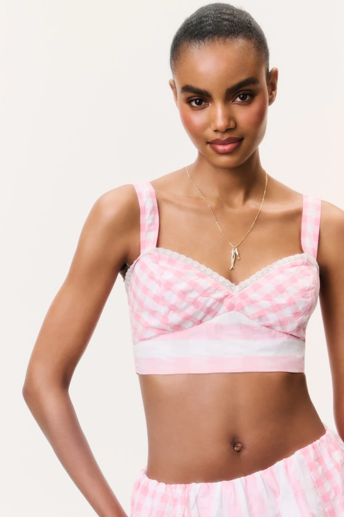 Ricky Seersucker-Bralette-Top