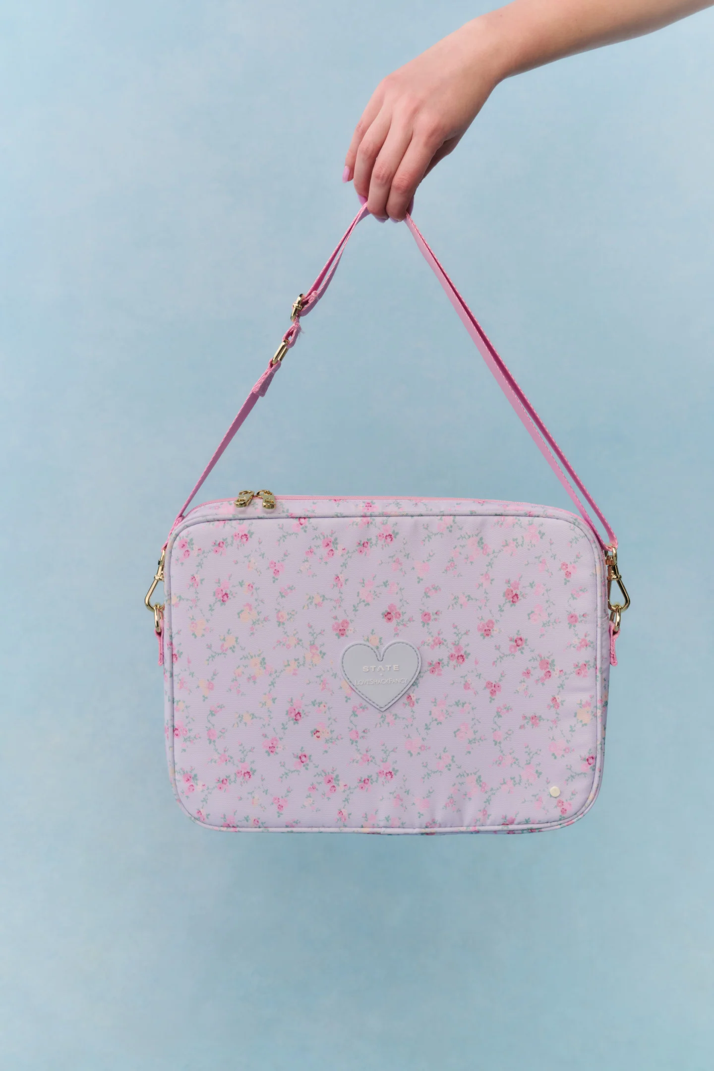 STATE x LoveShackFancy Blumenmuster Laptop-Tasche Allen