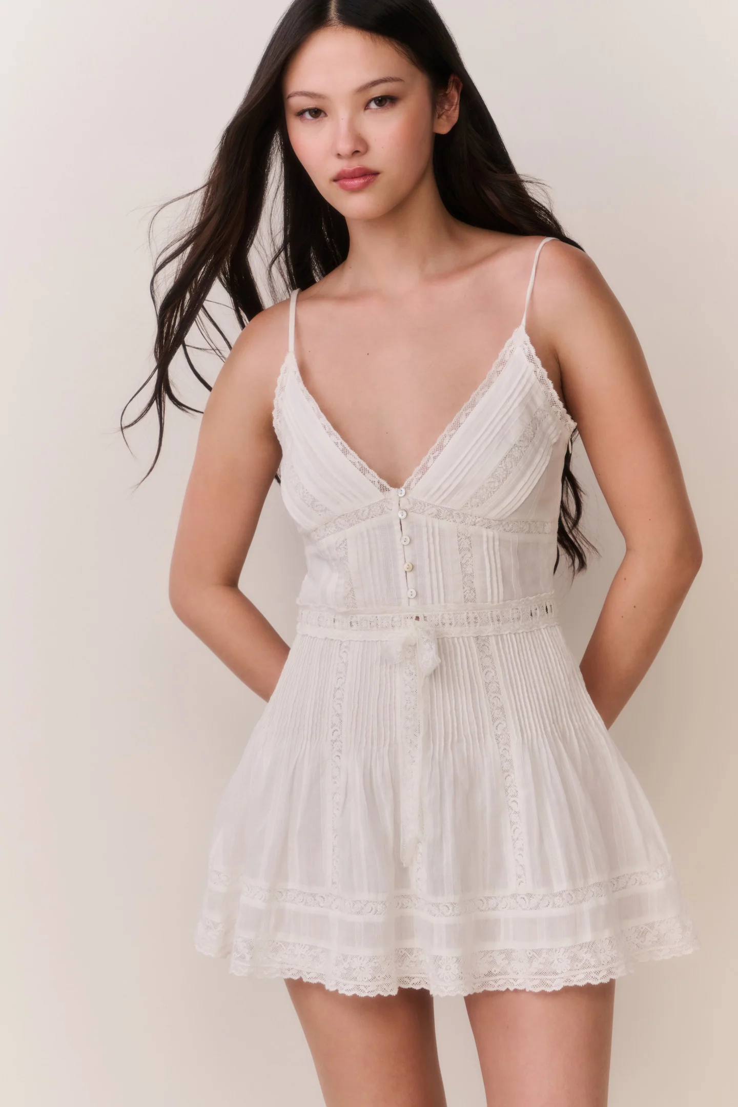 Zirelle Baumwoll-Victorian-Minikleid