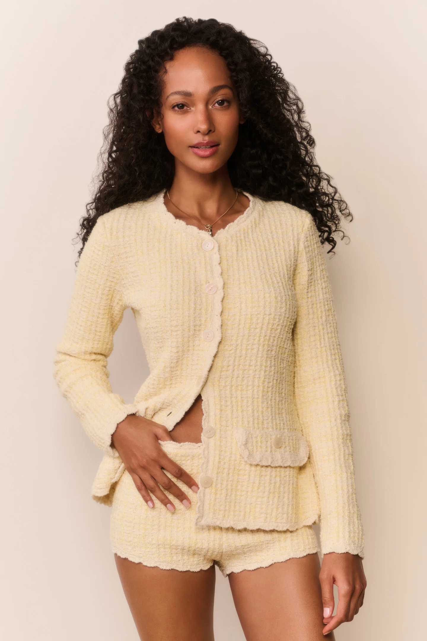 Gaililee Strick-Tweed-Pullover