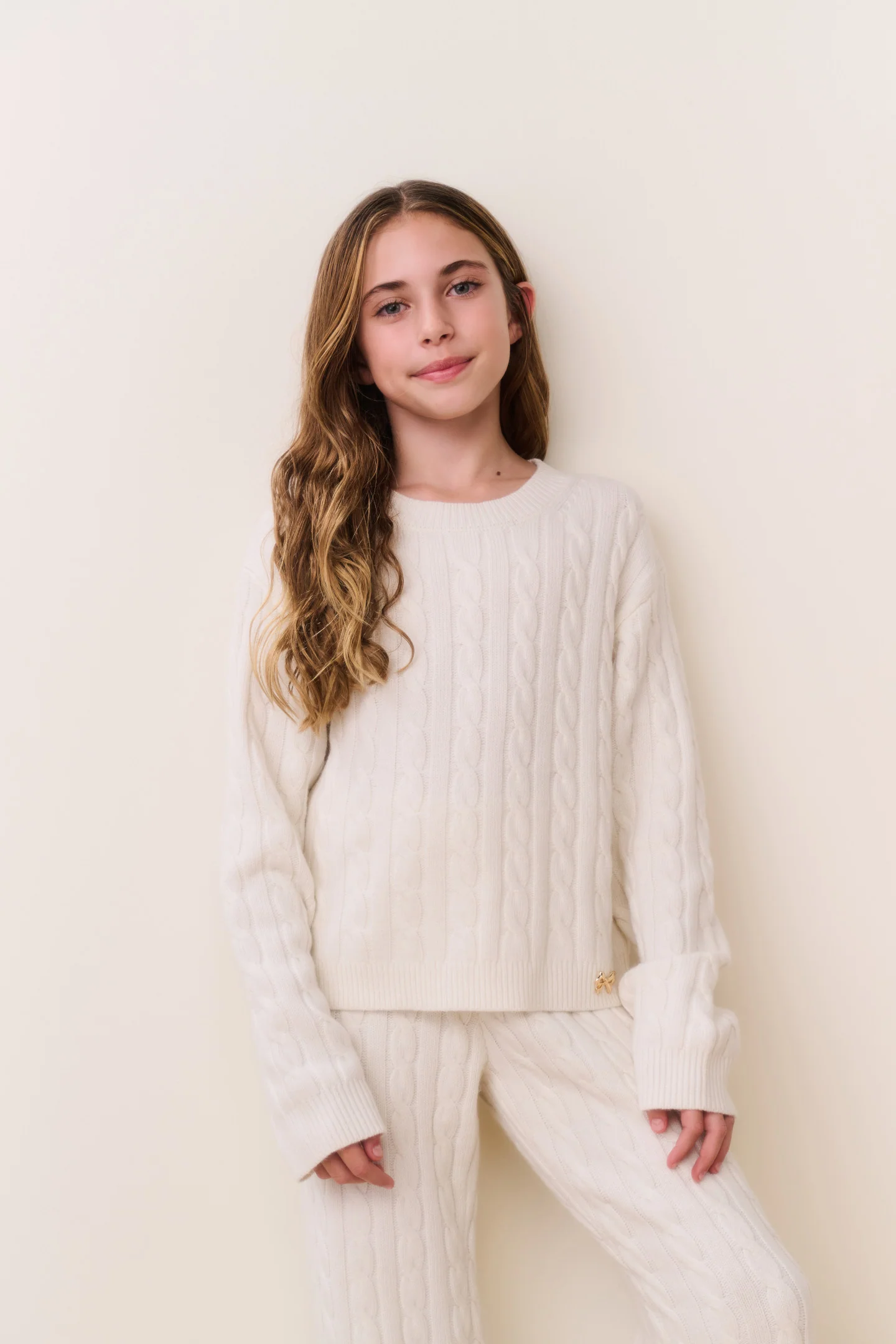 Tween Sallie Kabelstrick-Pullover