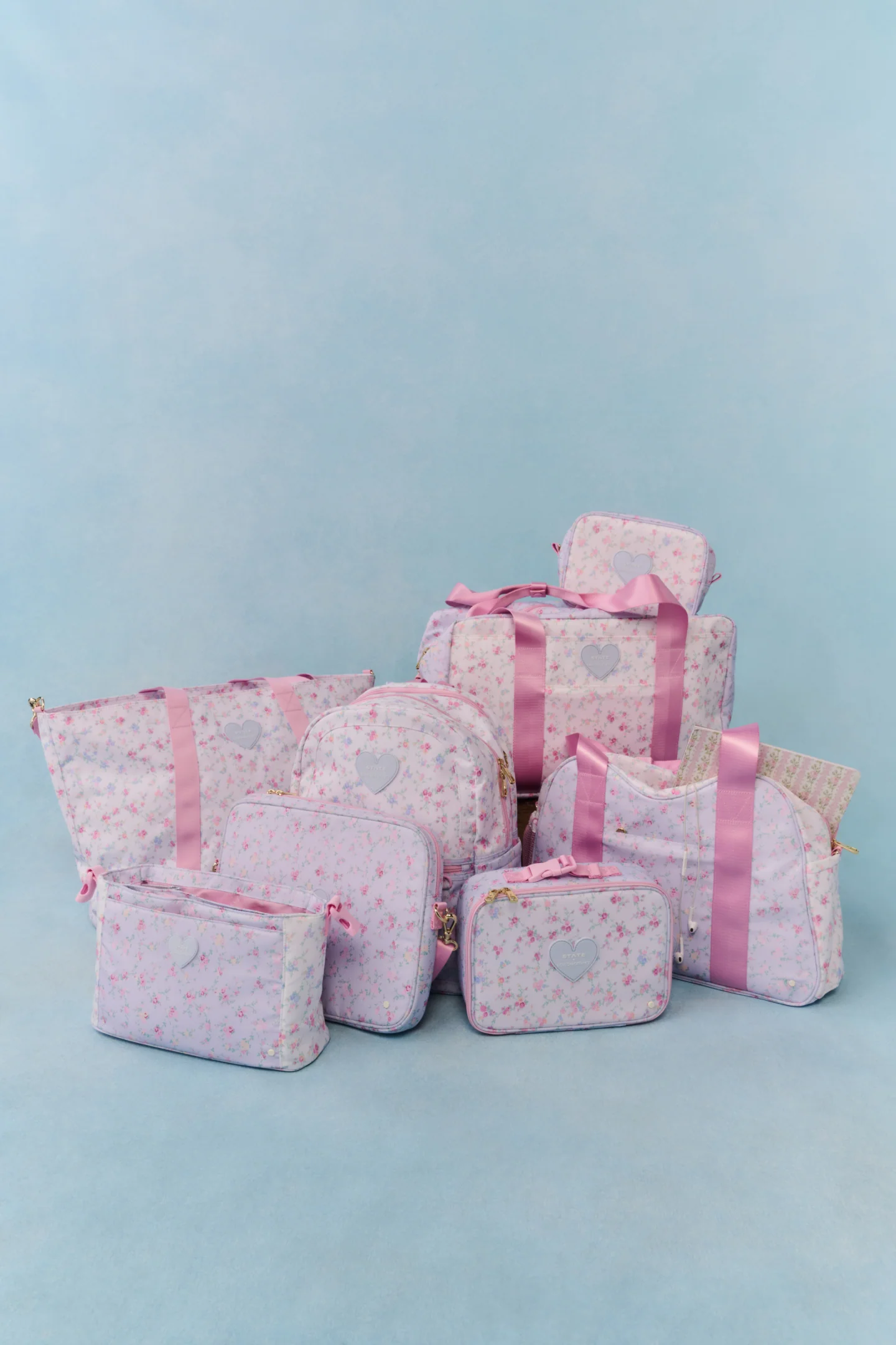 STATE x LoveShackFancy Blumendesign Reisebeutel-Set