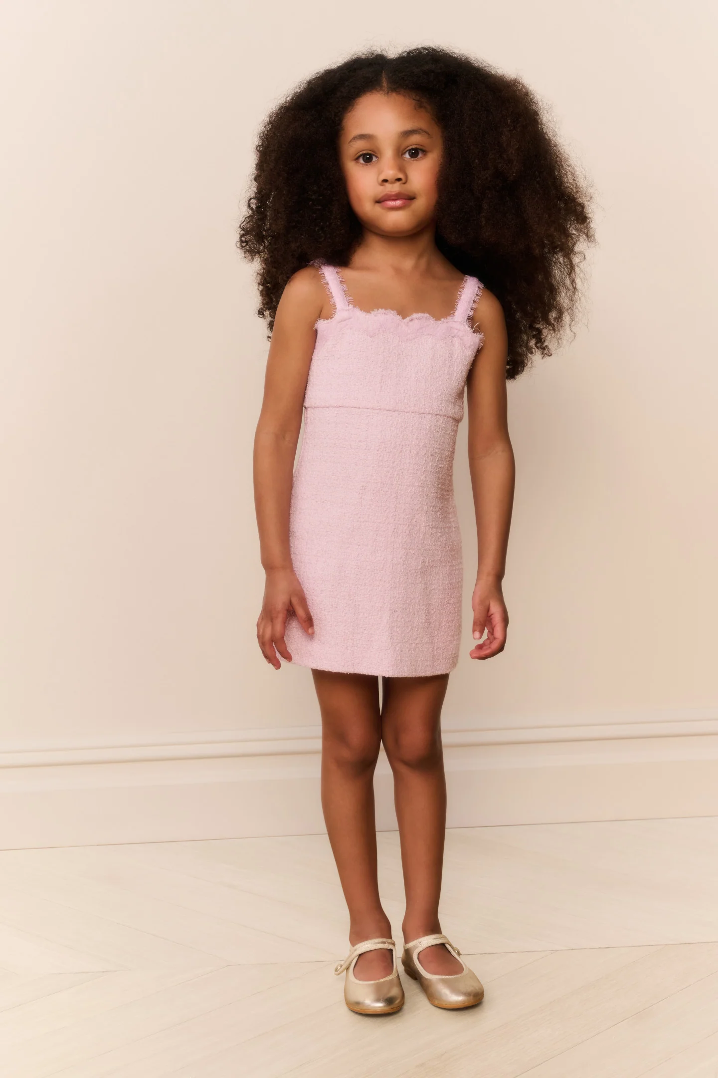 Kleines Mädchen Spitzen Tweed Willamina Kleid