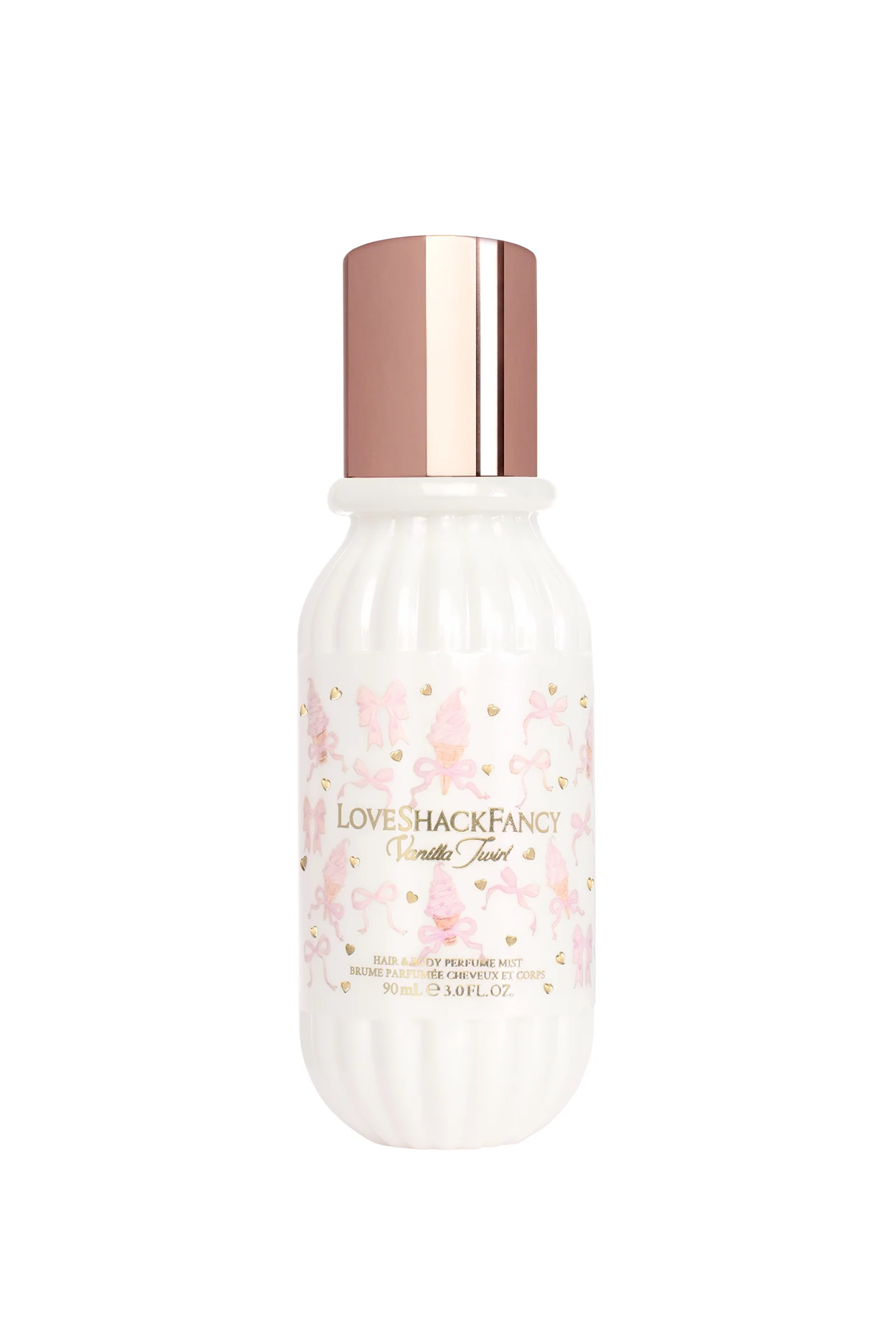 Mini-Vanille-Drehtanz-Haar- und Körperduftspray mit Vanille-Mousse und gesalzenem Karamell