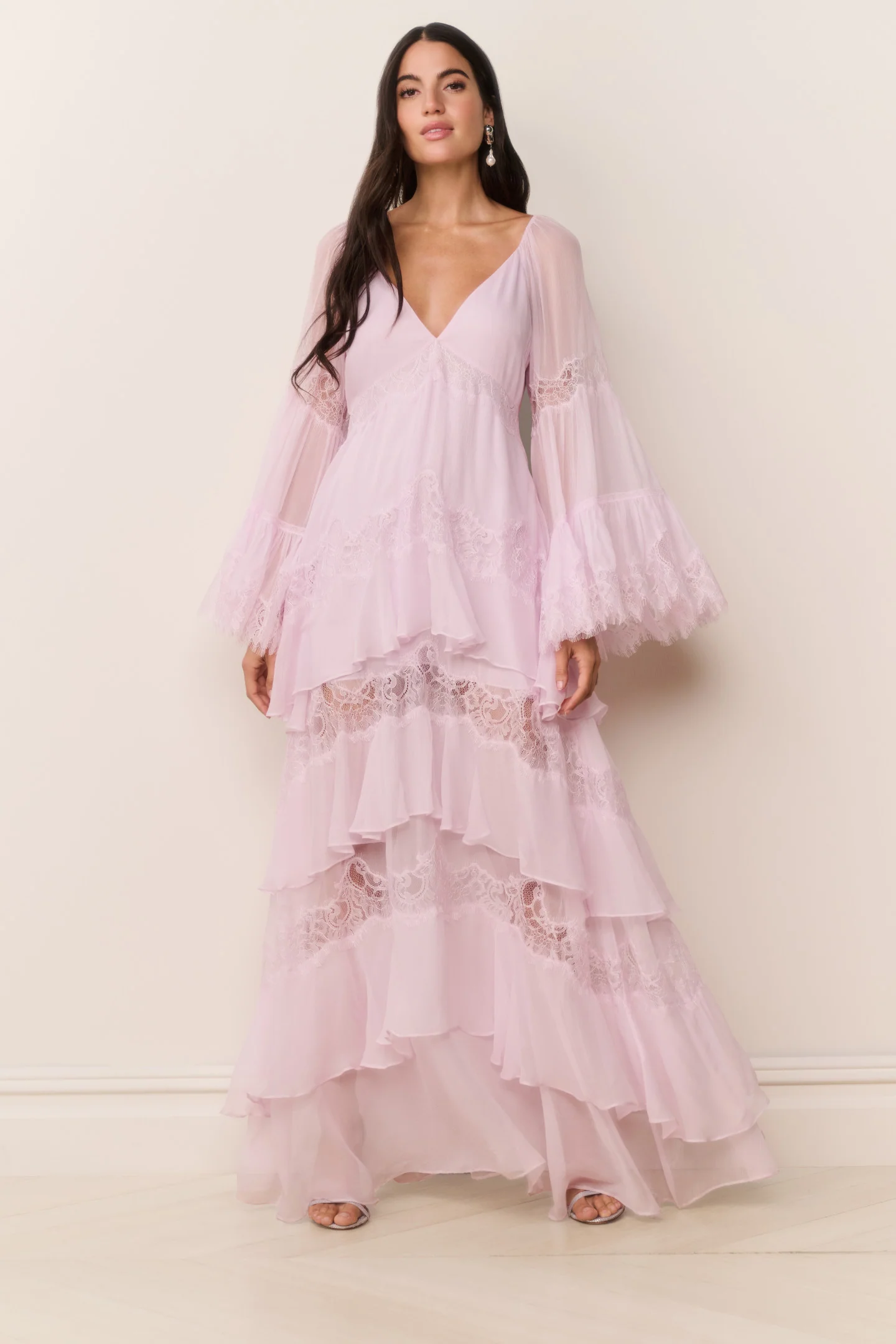Devina Seiden-Chiffon-Batist-Kleid