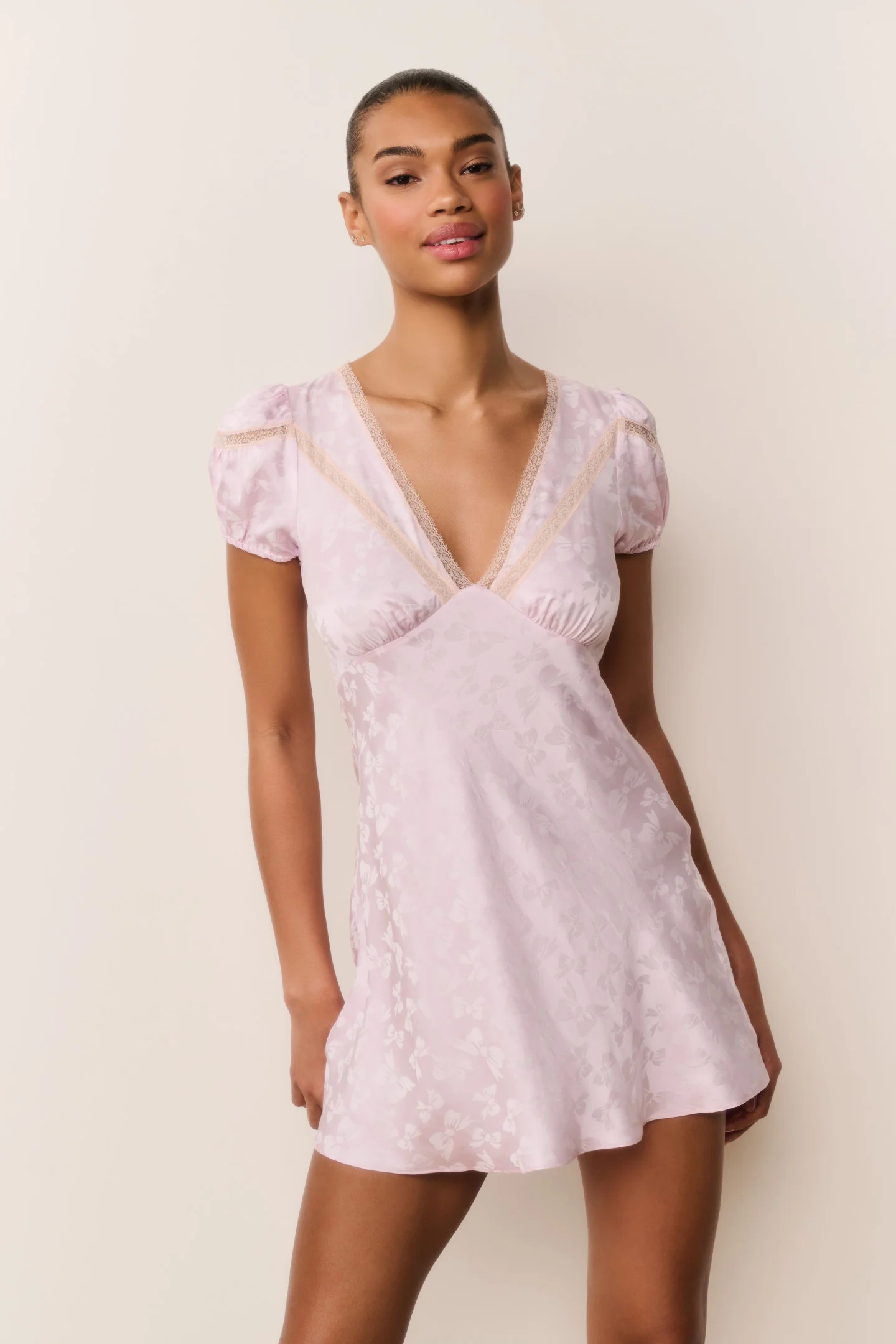 Sylara Seidenmischungs-Bogen-Jacquard-Kurzrock