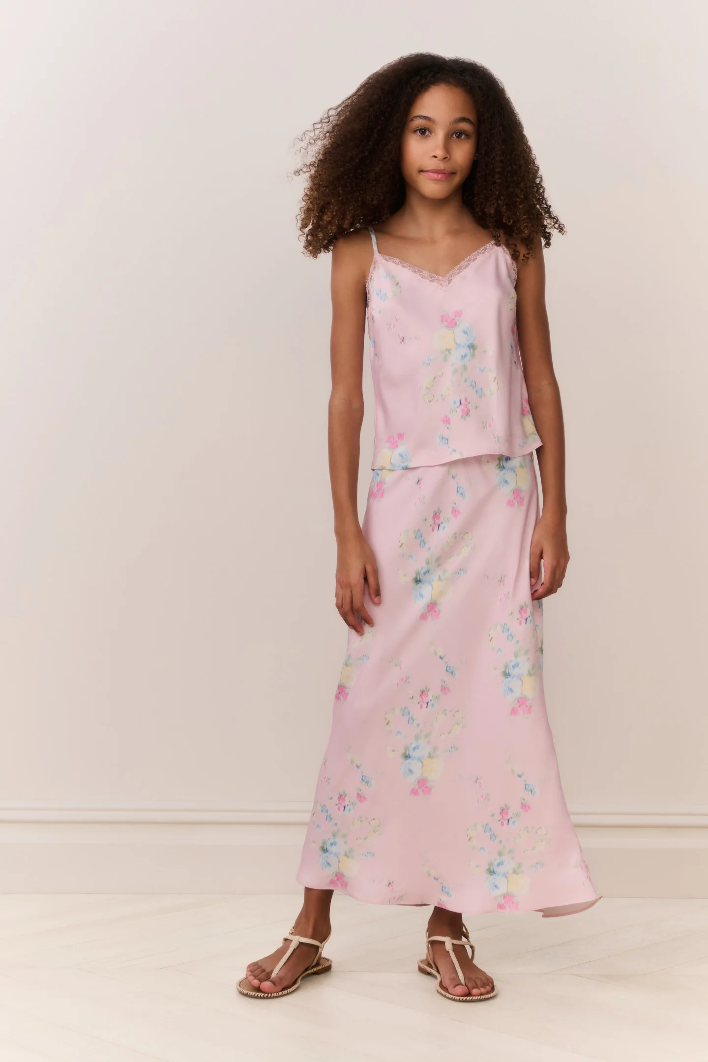 Tween Kalo Blumen-Maxi-Rock