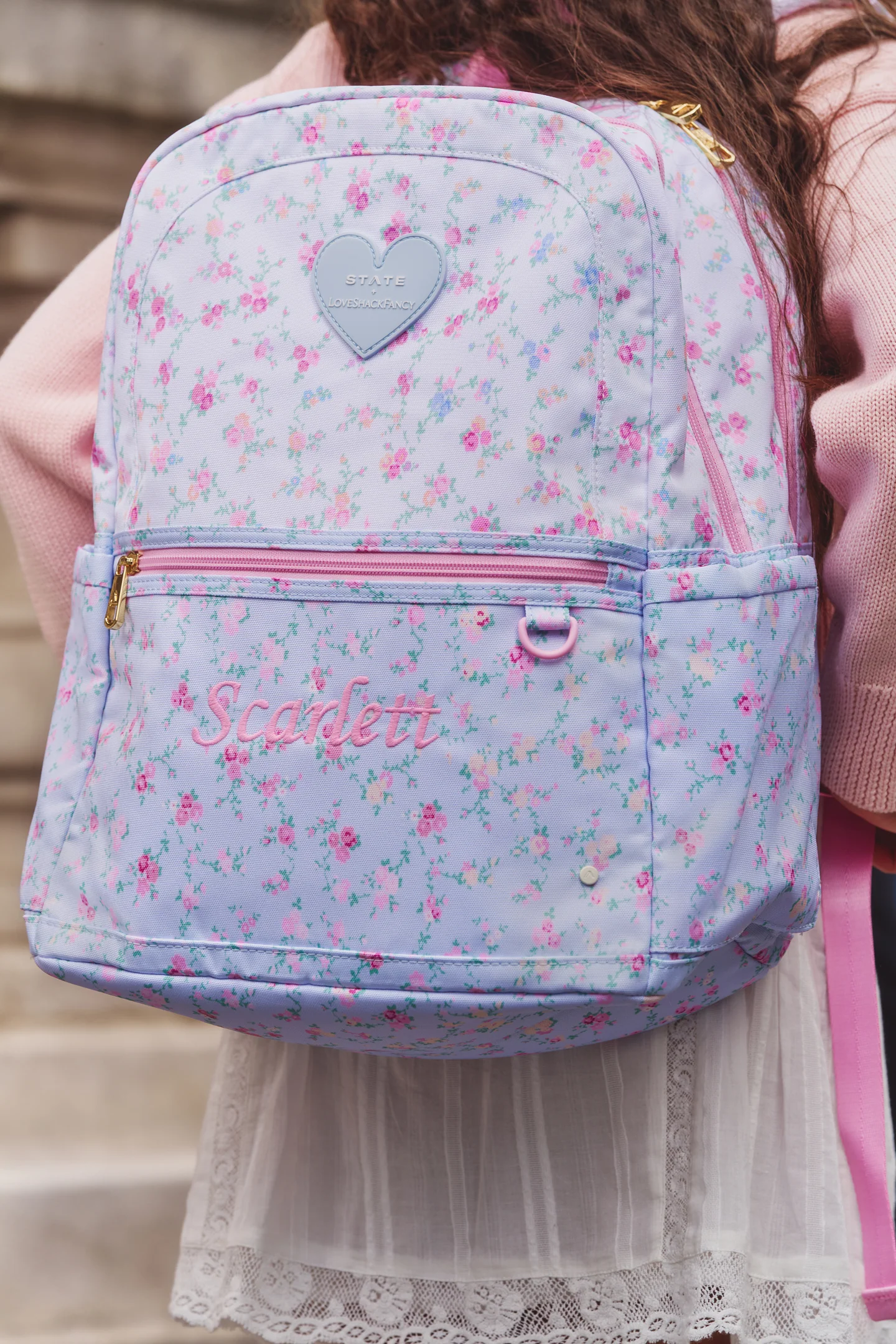 STATE x LoveShackFancy Floral Kane Doppel-Taschen-Rucksack