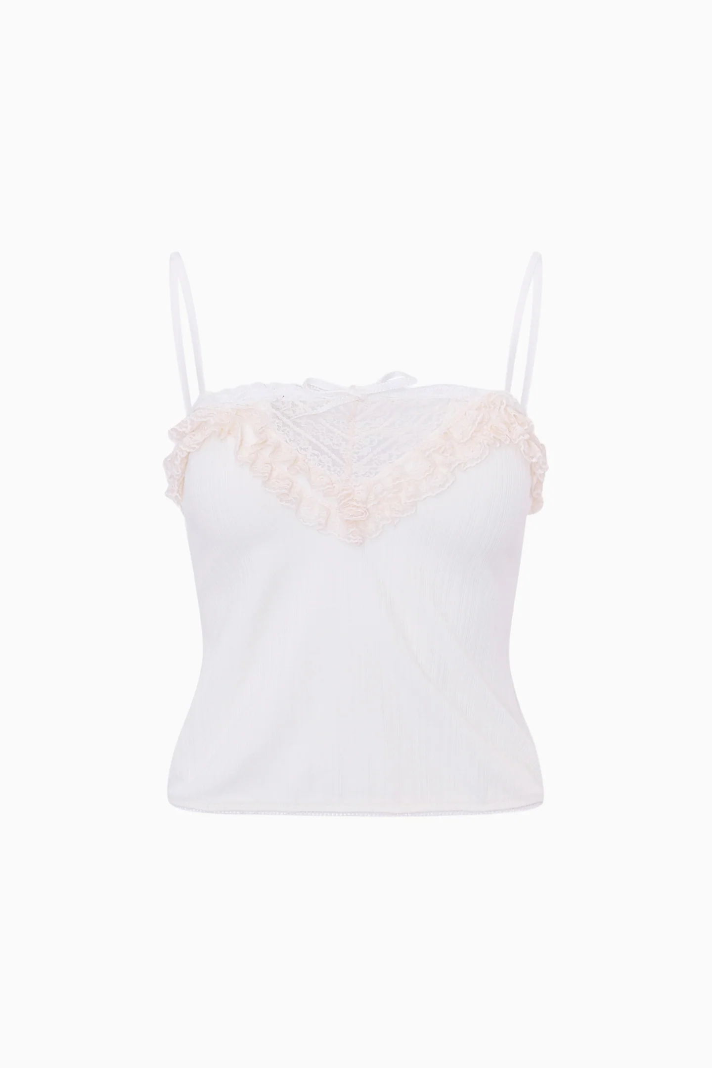 Delphian Rüschenverzierte Cropped Cami