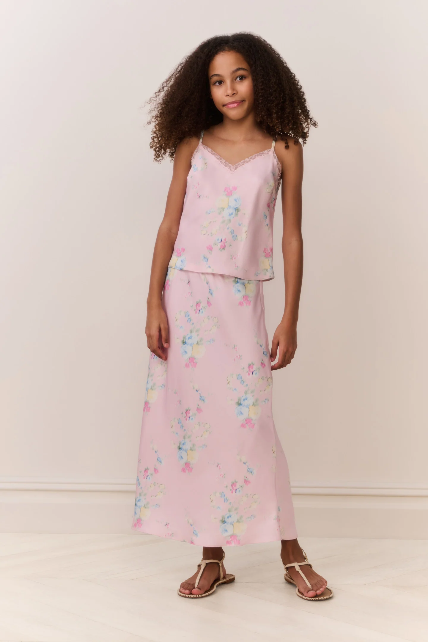 Tween Kalo Blumen-Maxi-Rock