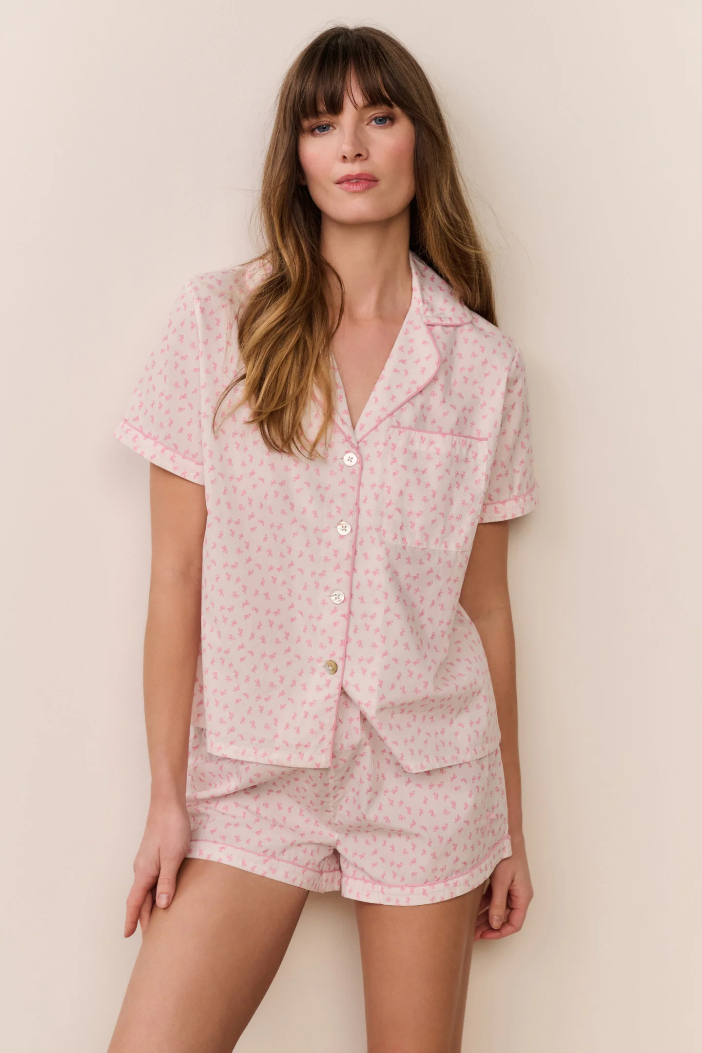 Polo-Pyjama-Set mit Nachthimmel-Muster