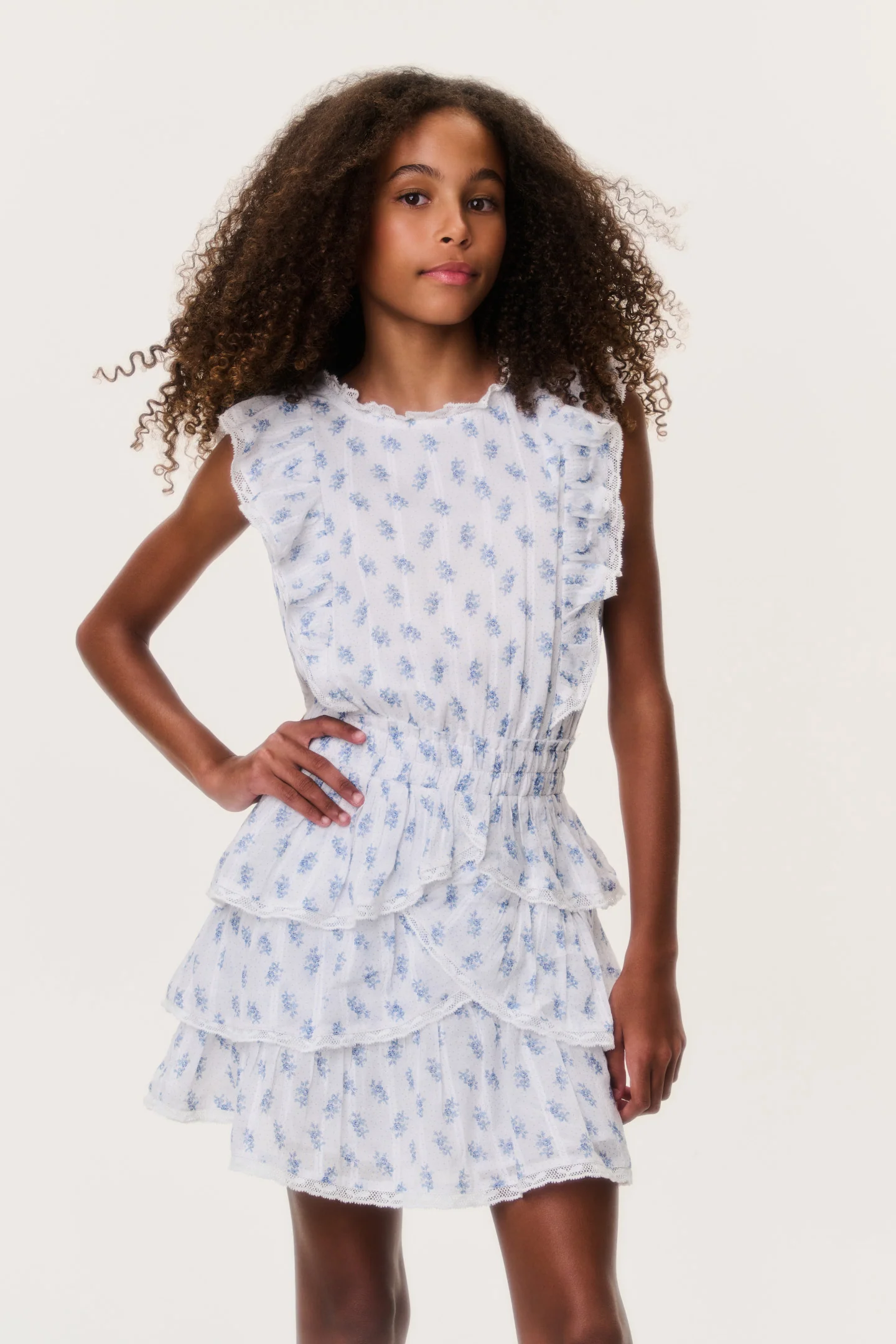 Tween Indigo Cloud Decker Kleid