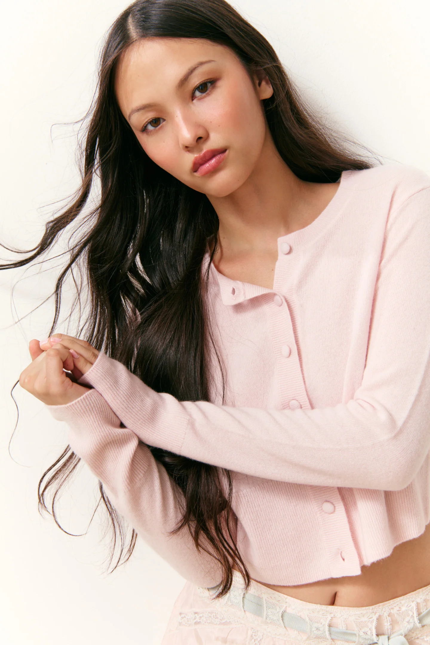 Adeanne Soft Cashmere Cardigan