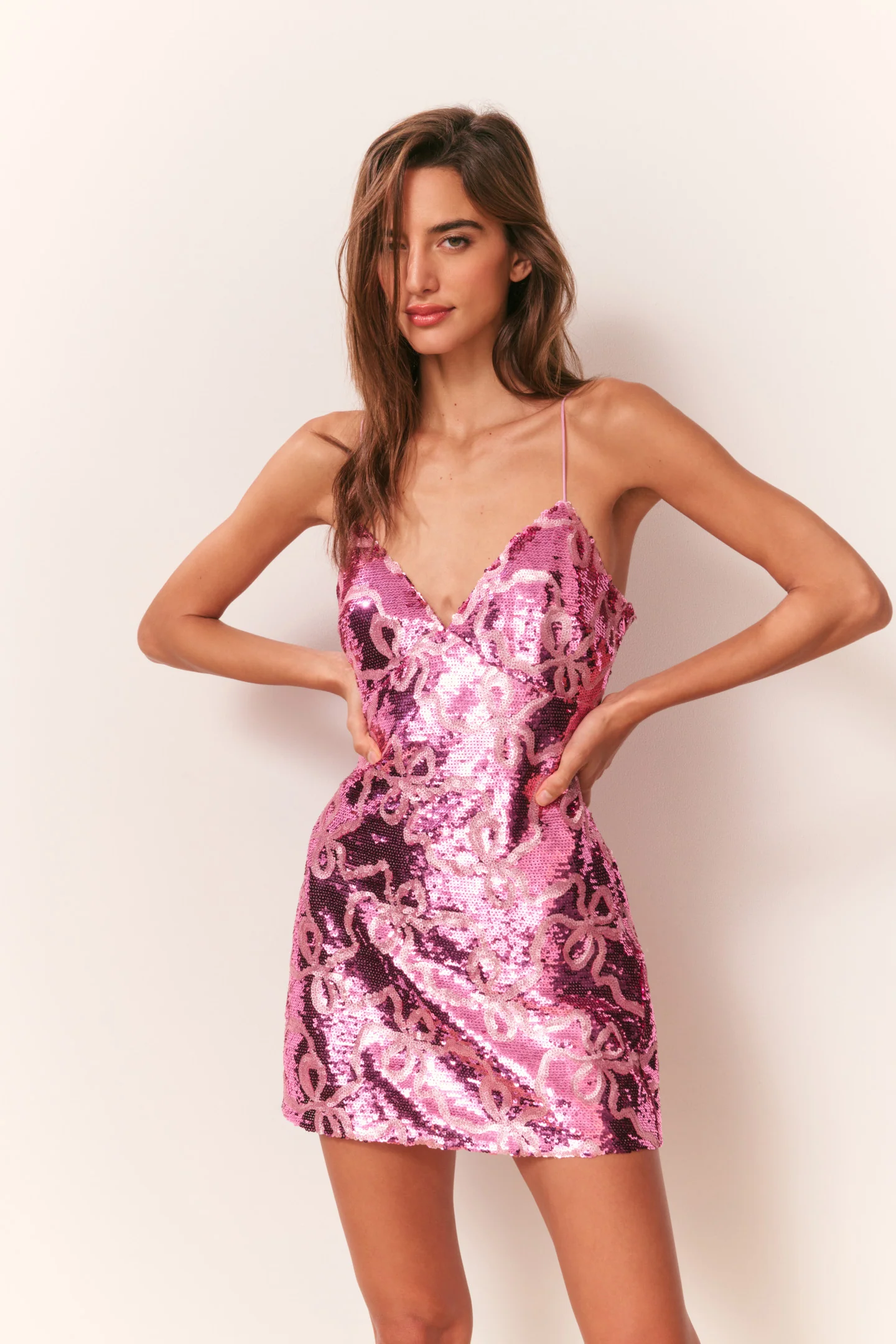 Sabeline Pailletten-Wind-Bow-Kurzrock