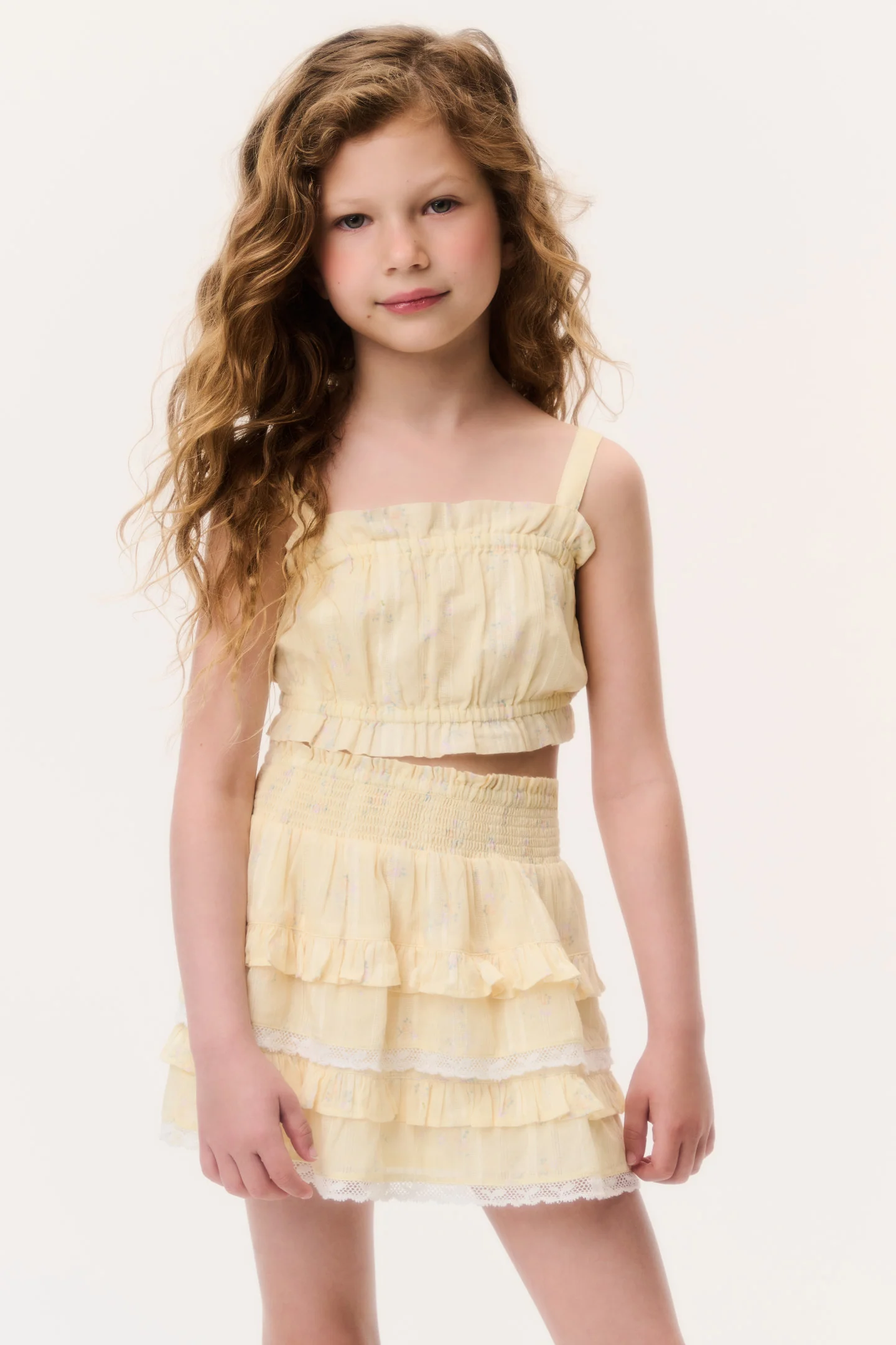 Kleines Mädchen Ditsy Floral Ken Top