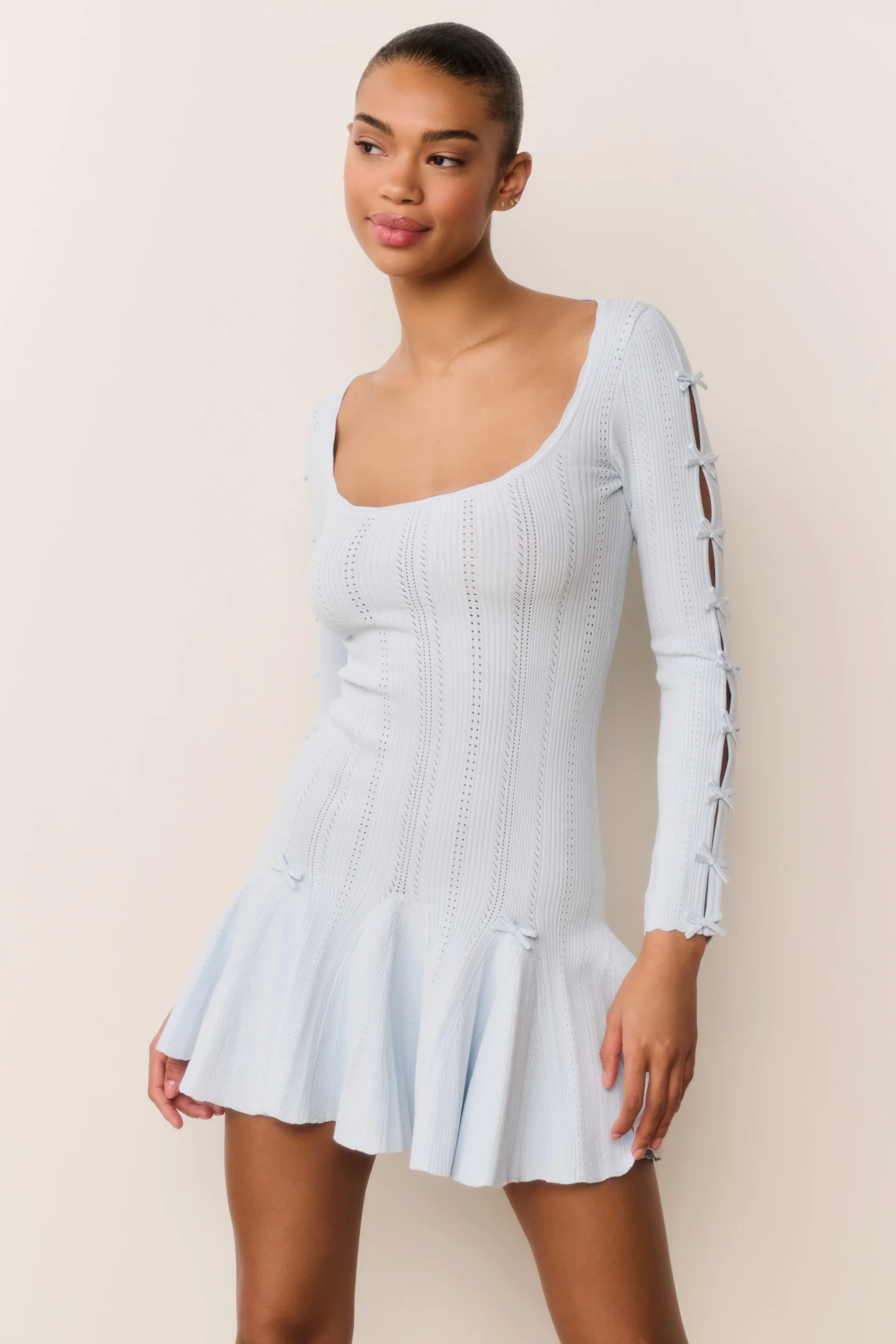 Seychelle geripptes Pointelle-Kleid