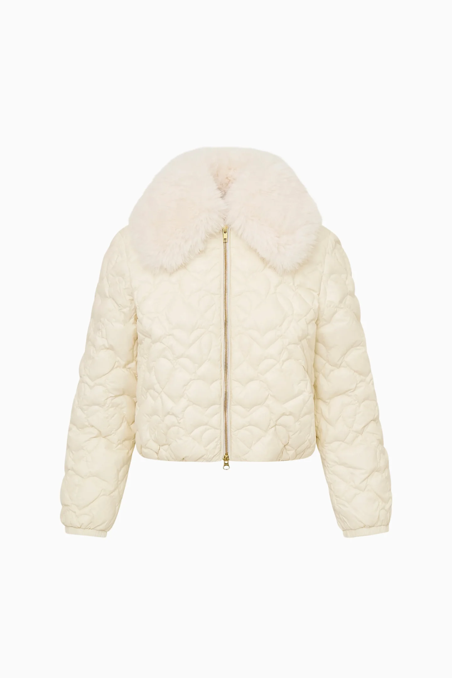 Sandria Herz-gequiltete Daunenjacke