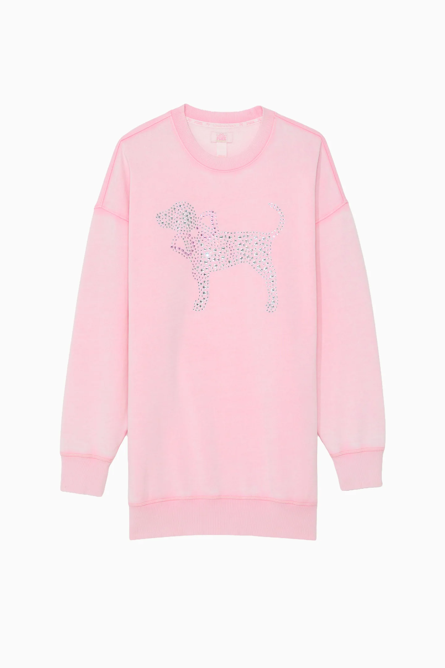PINK x LoveShackFancy Oversized Crew Neck Kleid