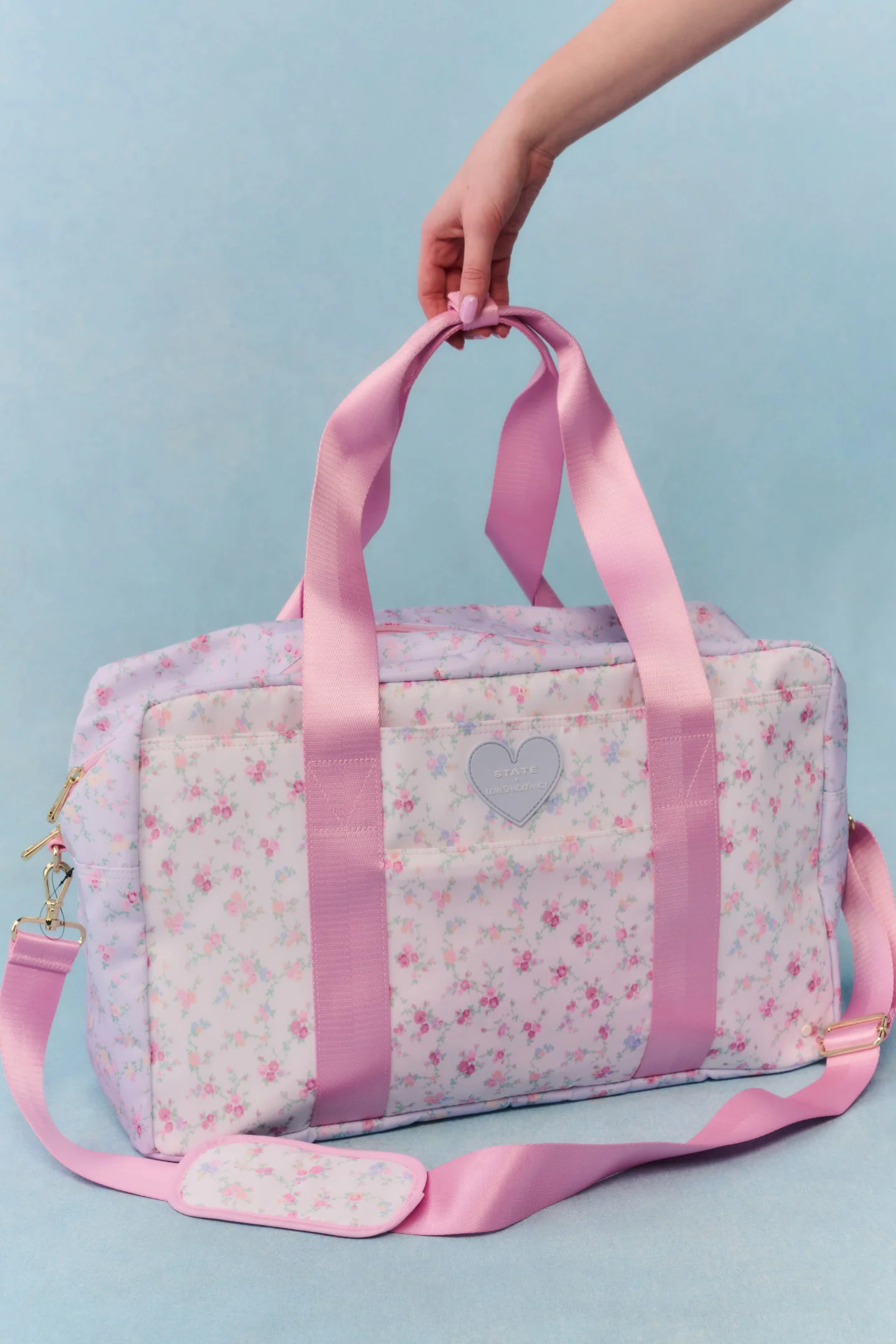 STATE x LoveShackFancy Blumen-Wellington-Wochenendtasche