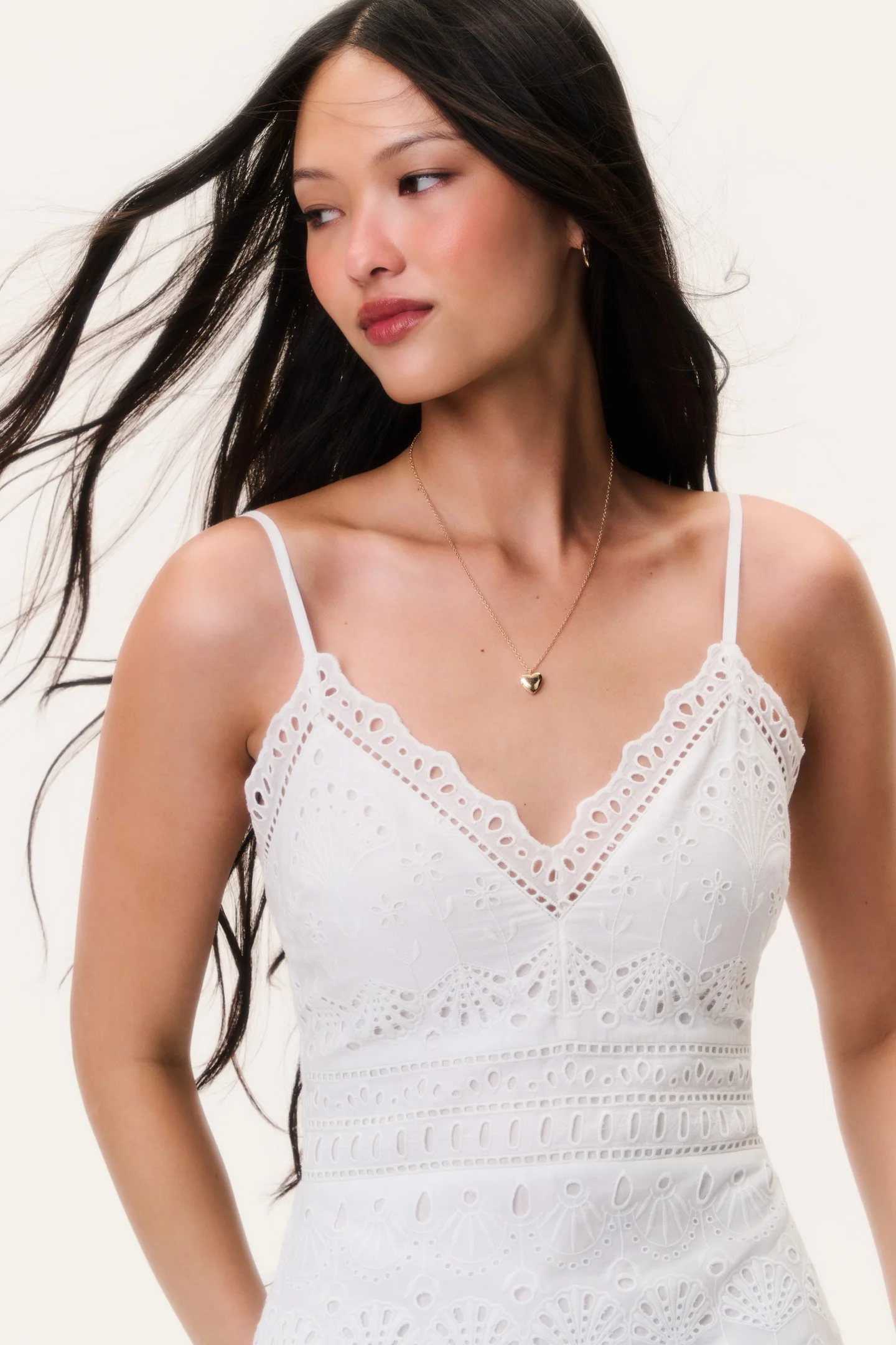 Peppy Eyelet Baumwoll-Kurzrock