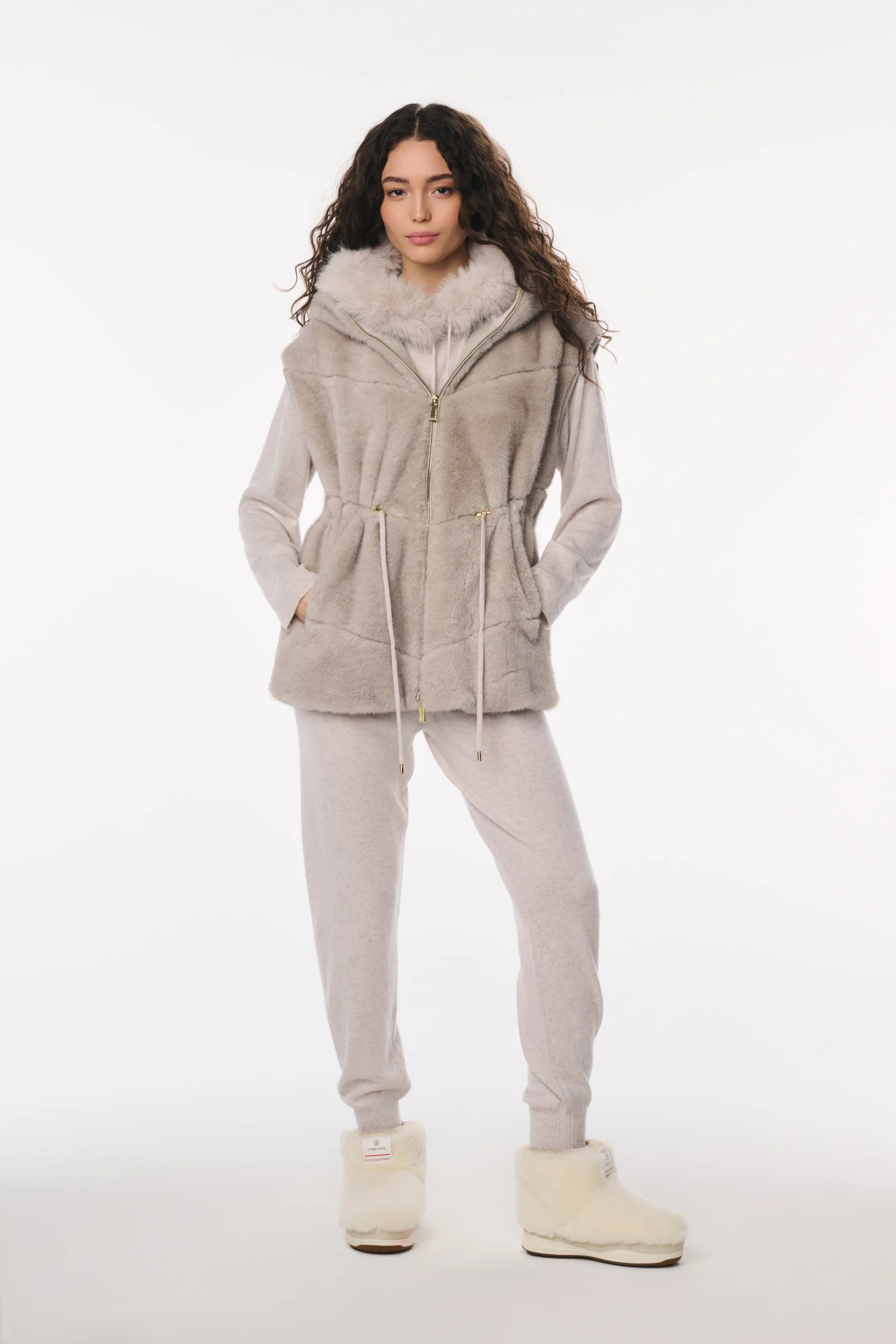 LoveShackFancy x MAX&MOI Bolo Wolle-Seide Jogger