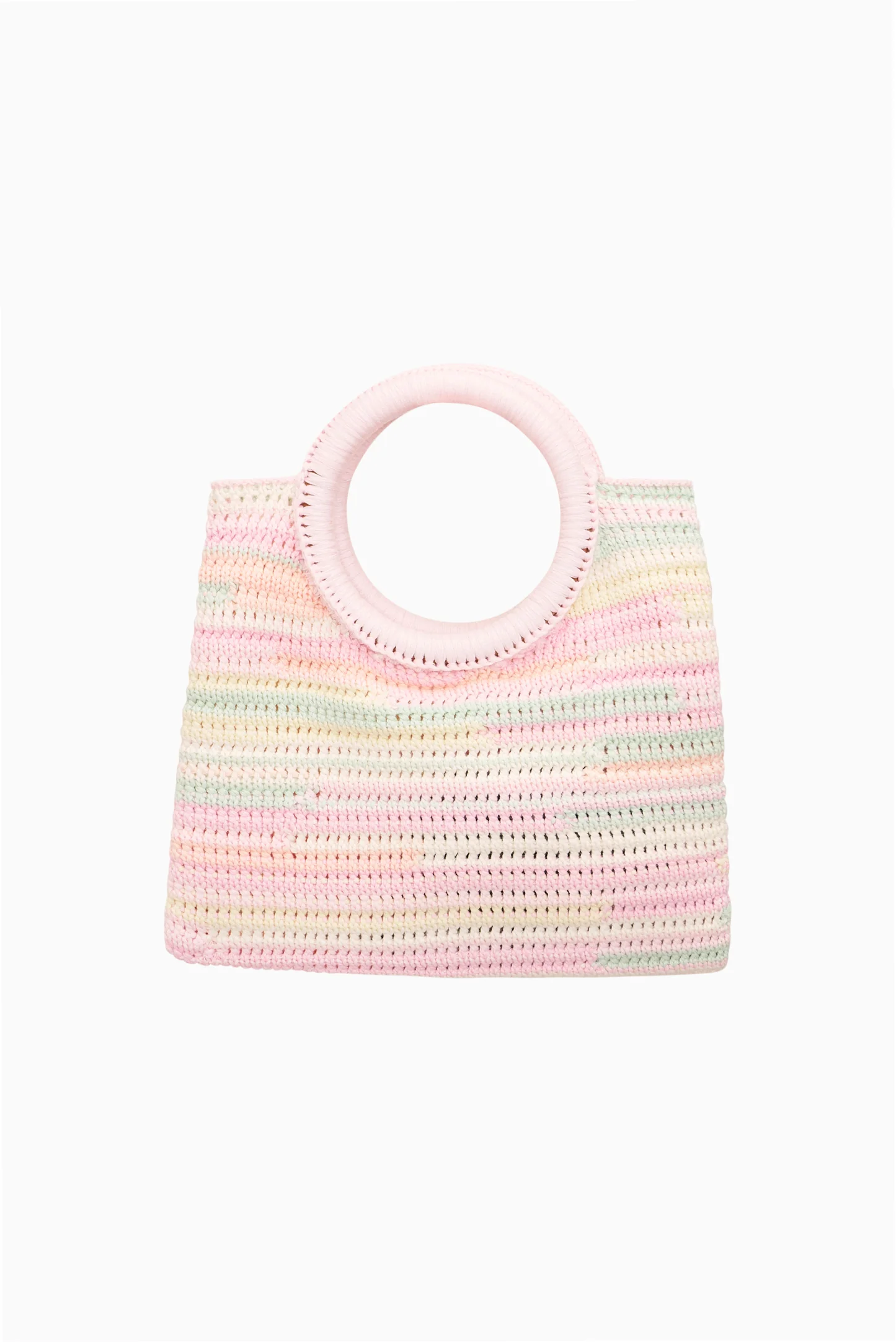 Velle gestreifte Häkel-Tasche