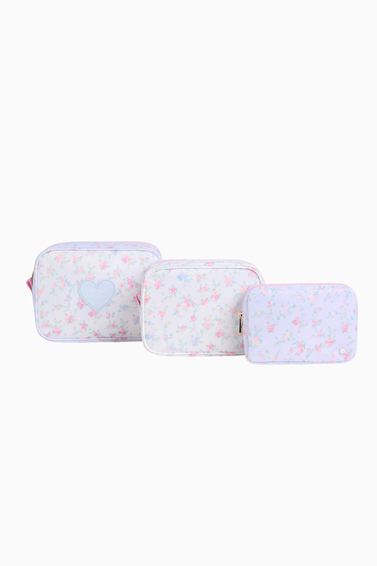STATE x LoveShackFancy Blumendesign Reisebeutel-Set