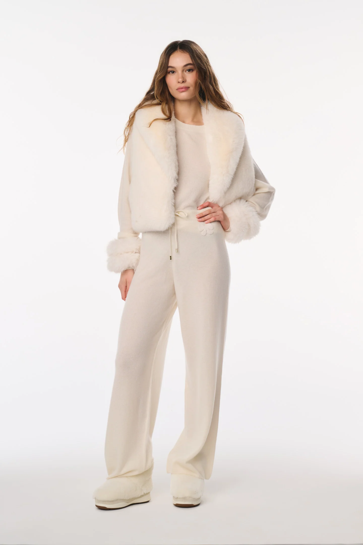 LoveShackFancy x MAX&MOI Billie Wolle-Cashmere-Hose