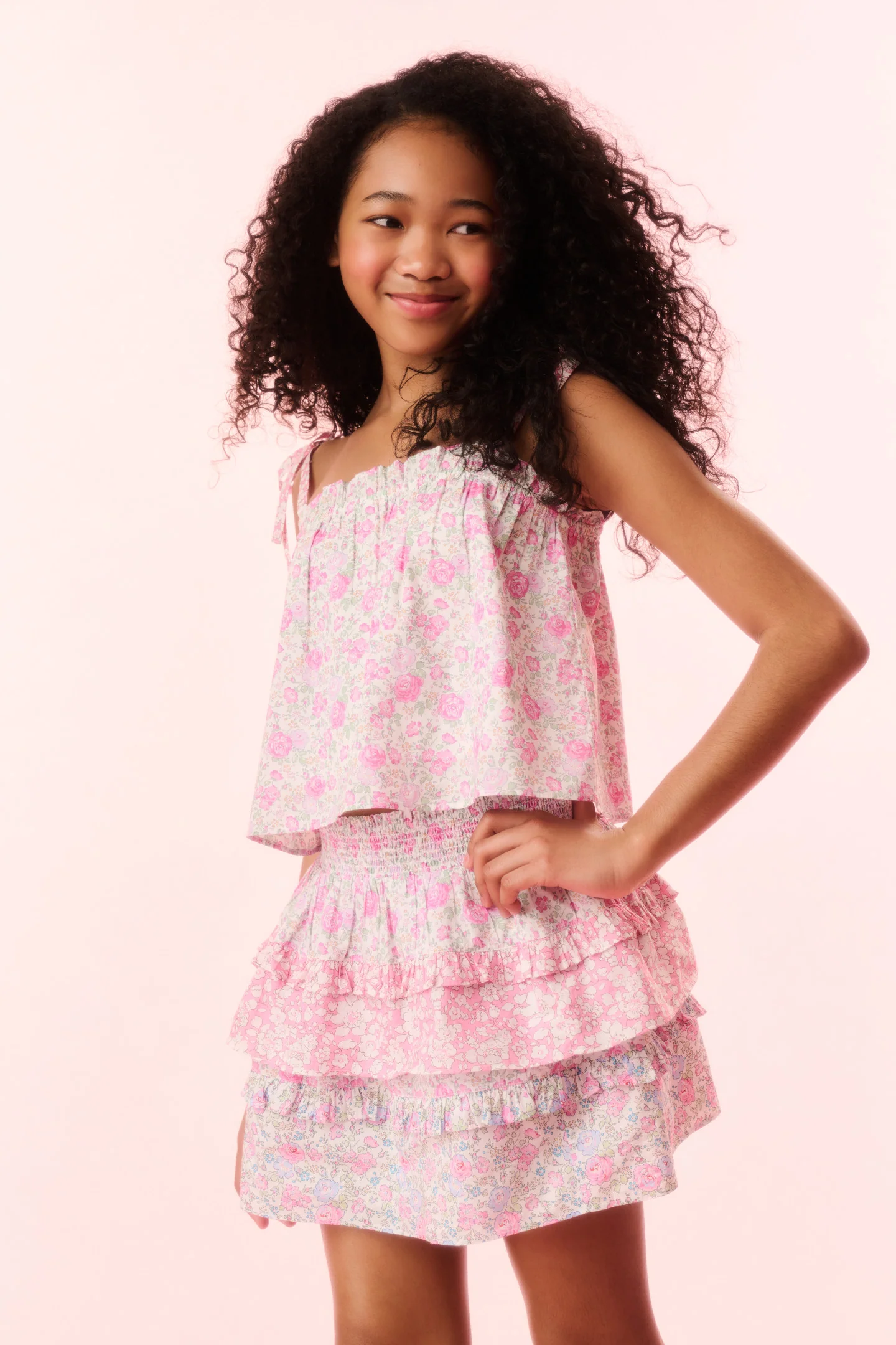 Mädchen Fiorella Liberty-Stoff Top