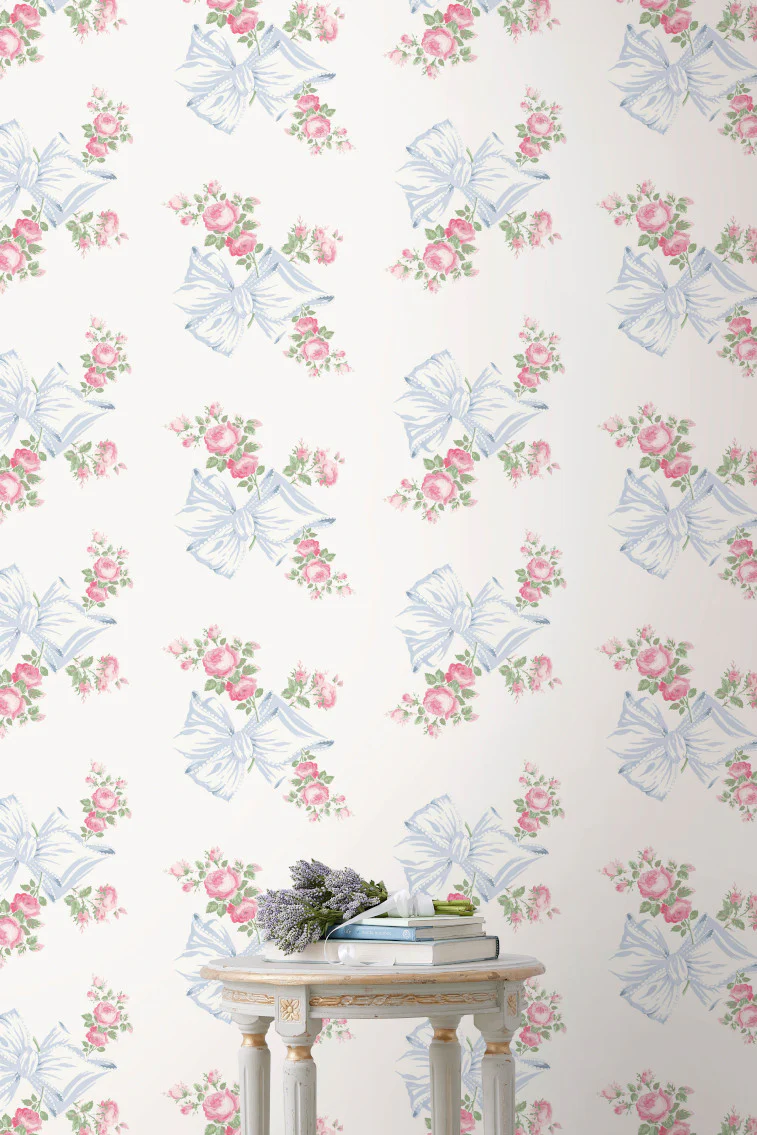 Rosa Beaux Pastellblau Abzieh- und Klebefolie