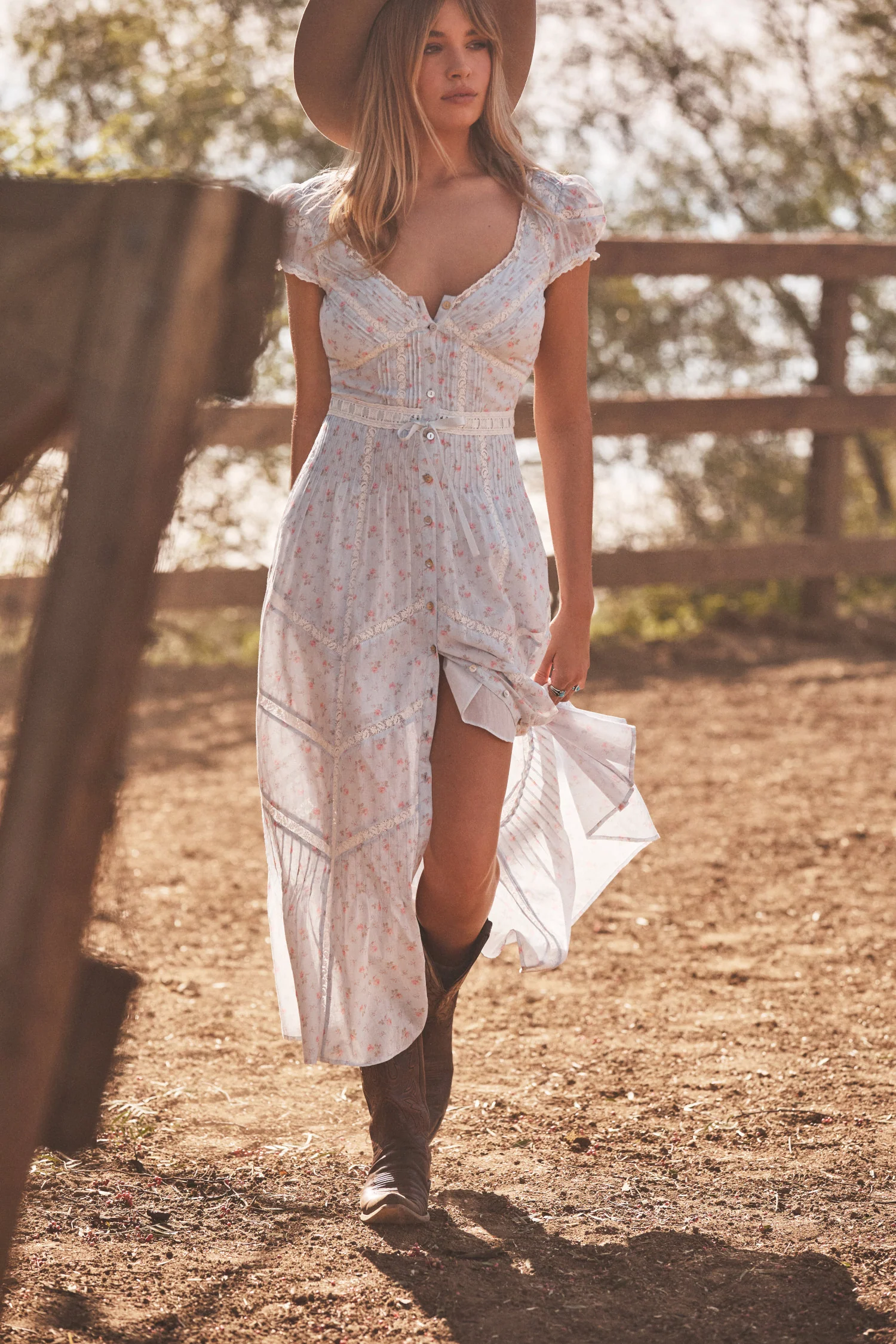 Aurela Blumenbaum-Cotton-Midi-Rock
