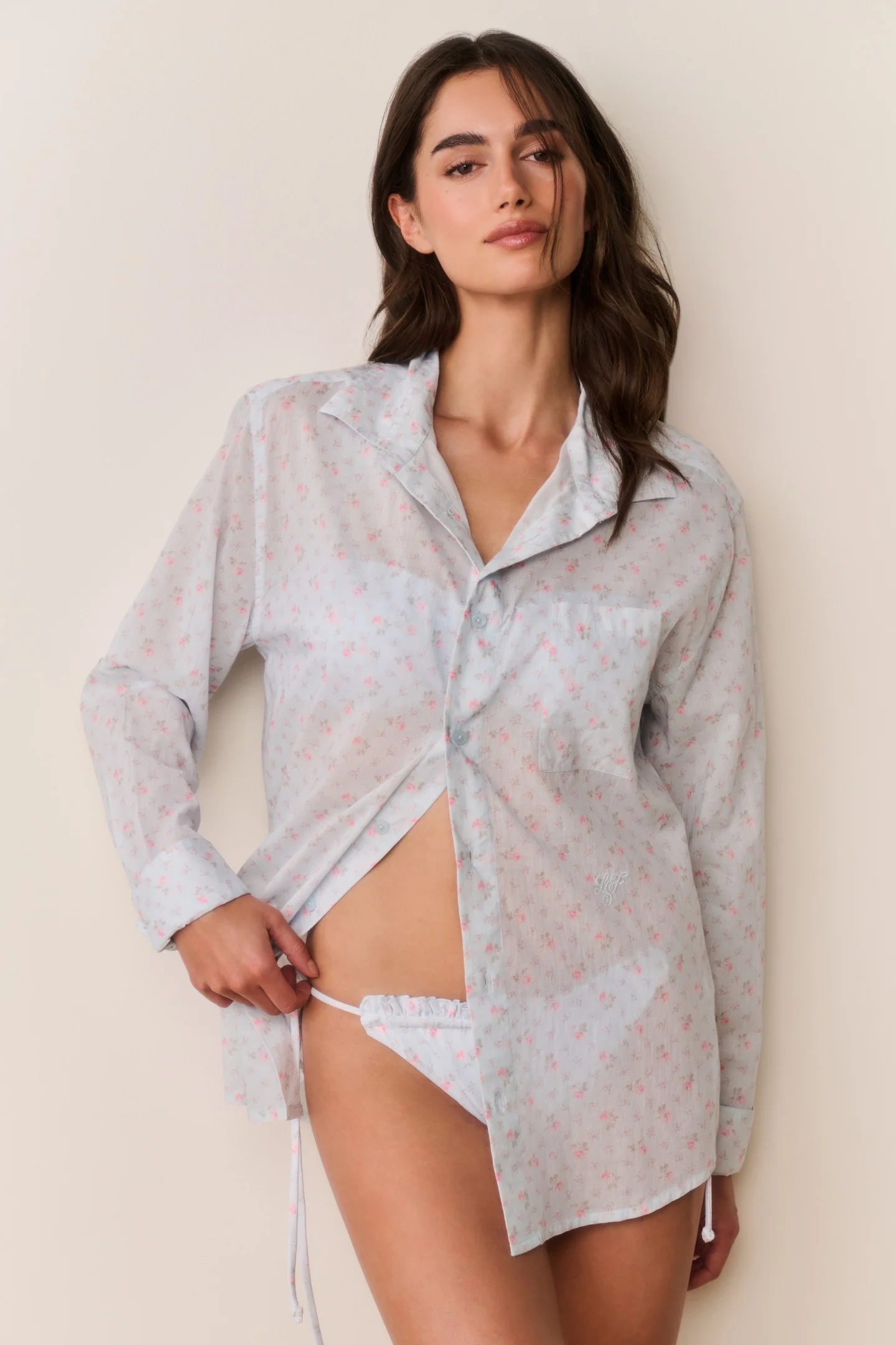Hudley Blumiger Baumwoll-Unisex-Shirt
