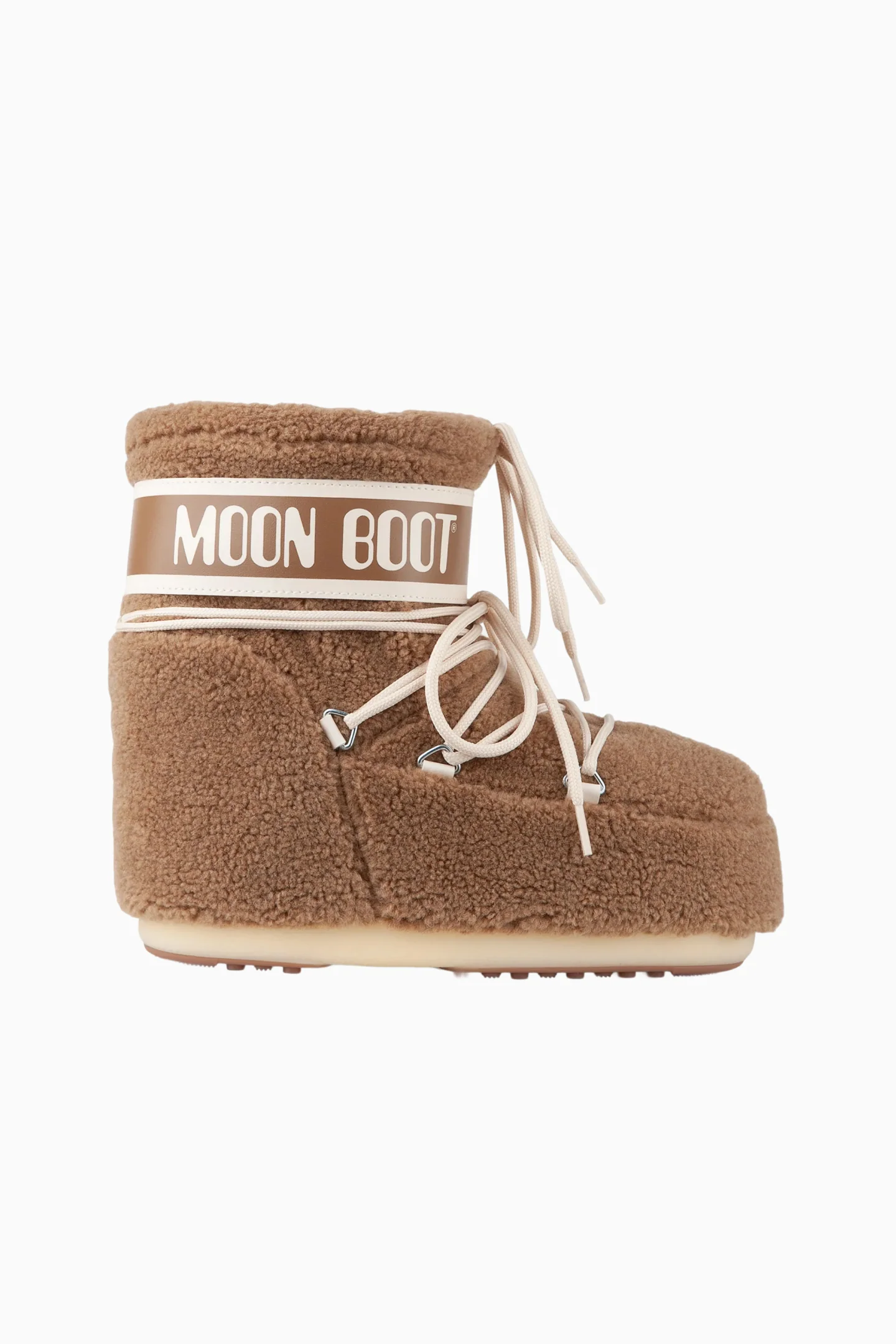 Moon Boot Icon Low Camel-Fleece-Stiefel
