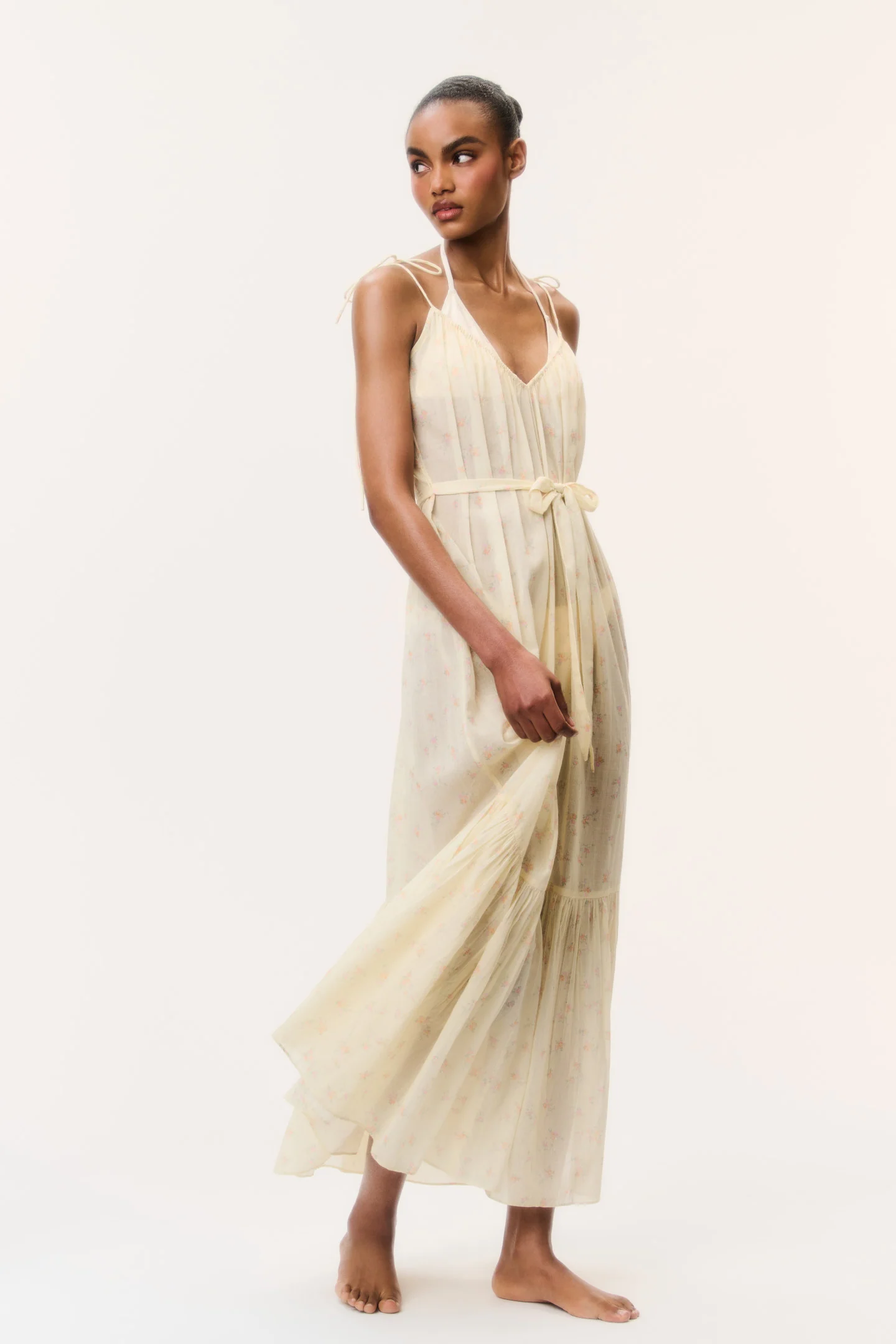 Hale Baumwoll-Überwurfkleid