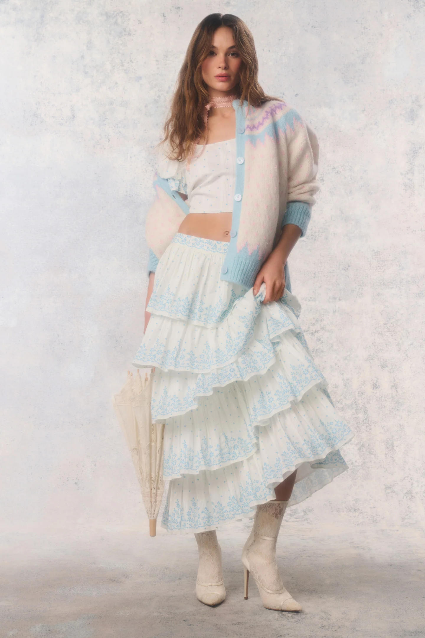 Re-Edition Julieta Cotton Schichtrock Maxi