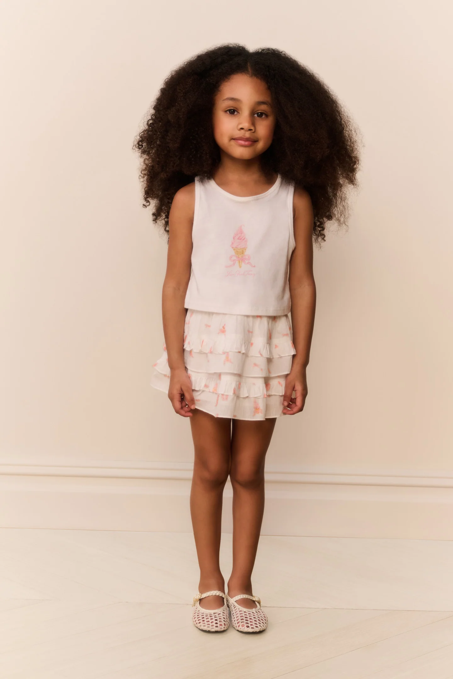 Kleines Mädchen Vanilla Twirl Kaleen Tank