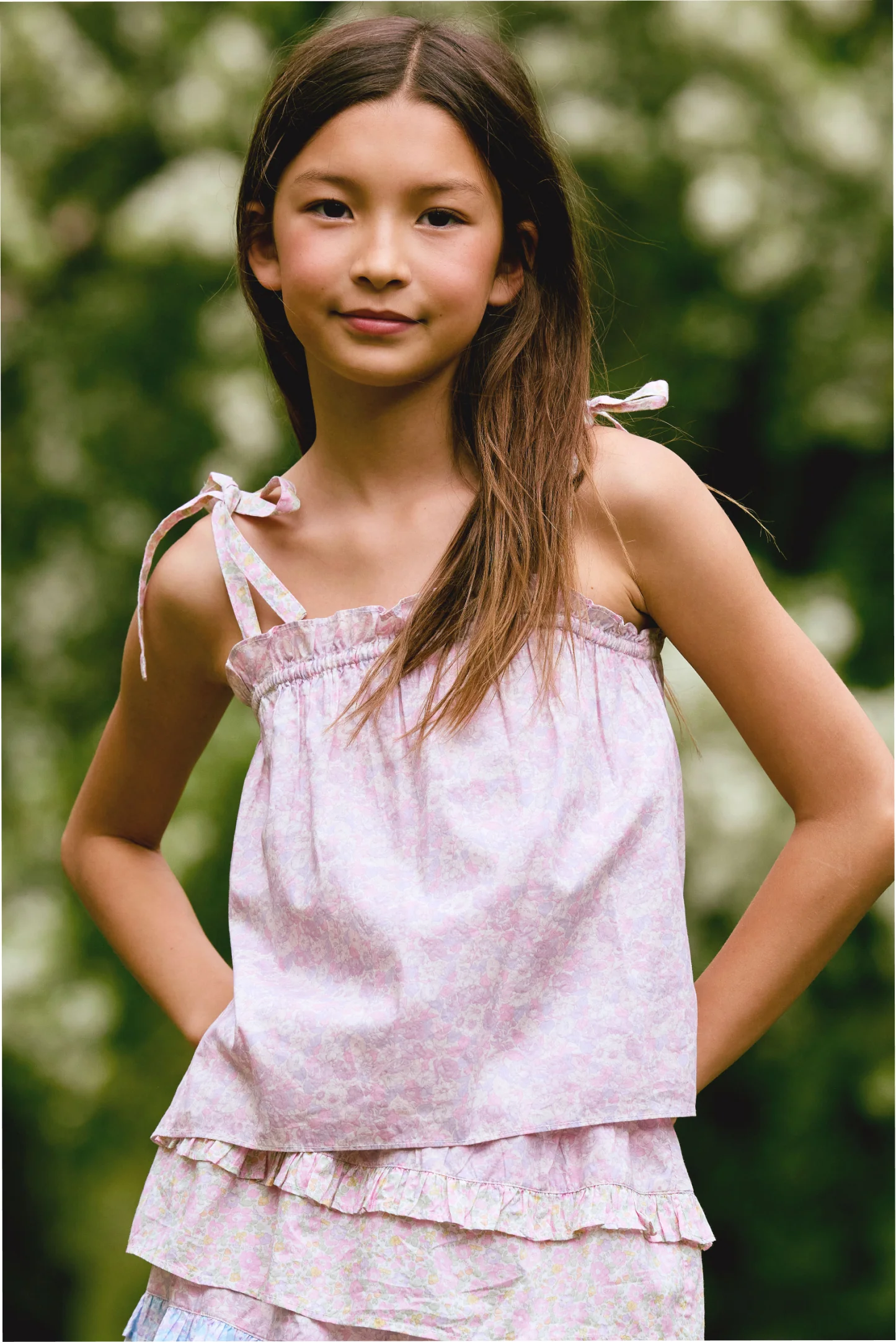 Hergestellt mit Liberty-Stoffen Tween Fiorella Top